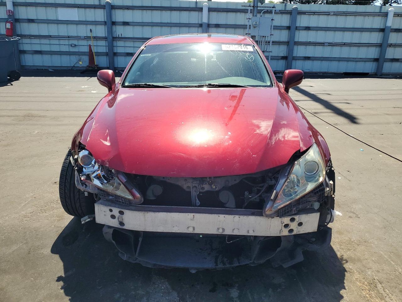 2007 Lexus Is 250 Base Красный vin: JTHBK262572050185