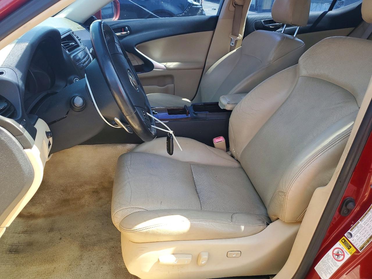2007 Lexus Is 250 Base Красный vin: JTHBK262572050185