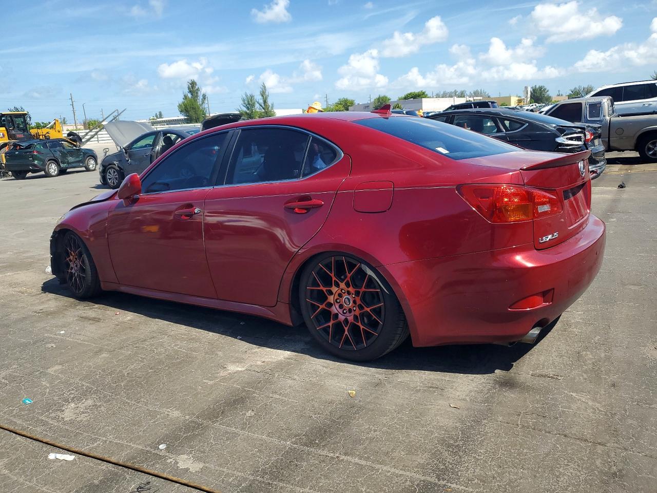 2007 Lexus Is 250 Base Красный vin: JTHBK262572050185