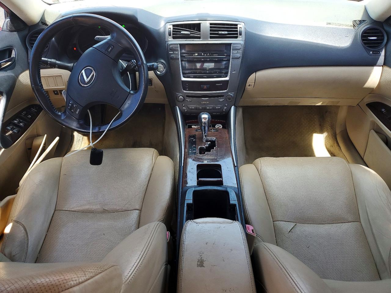 2007 Lexus Is 250 Base Красный vin: JTHBK262572050185
