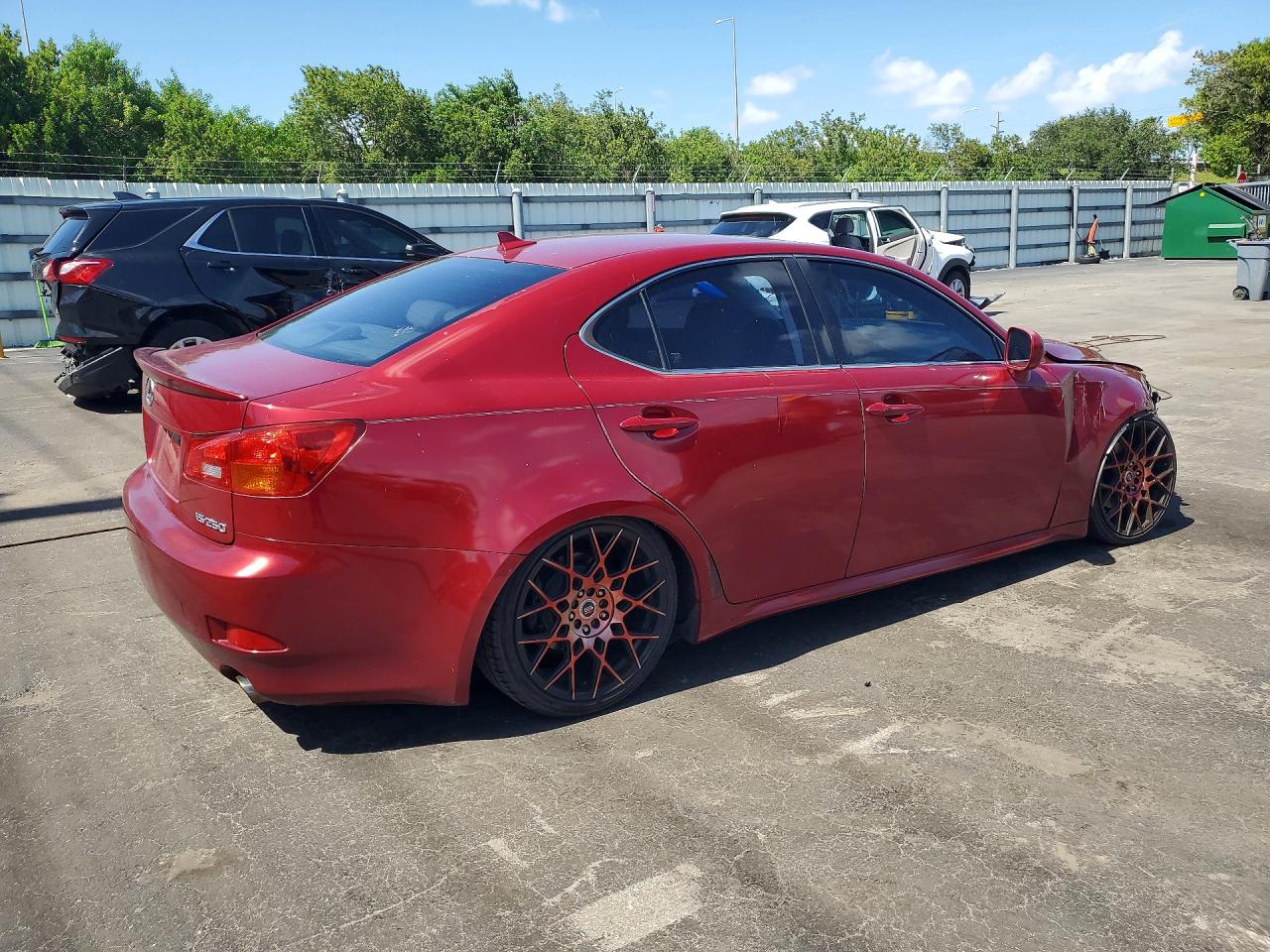 2007 Lexus Is 250 Base Красный vin: JTHBK262572050185