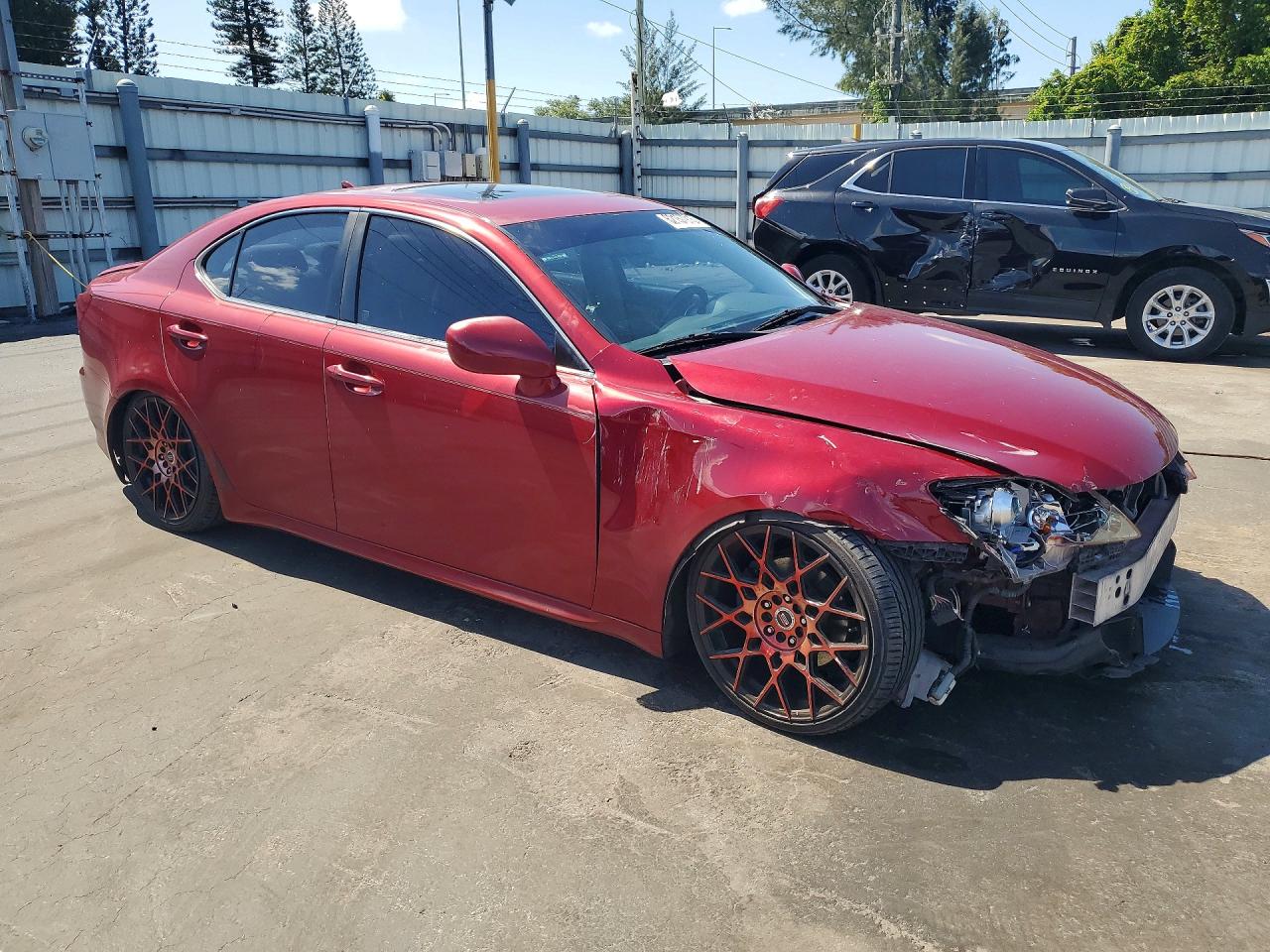 2007 Lexus Is 250 Base Красный vin: JTHBK262572050185