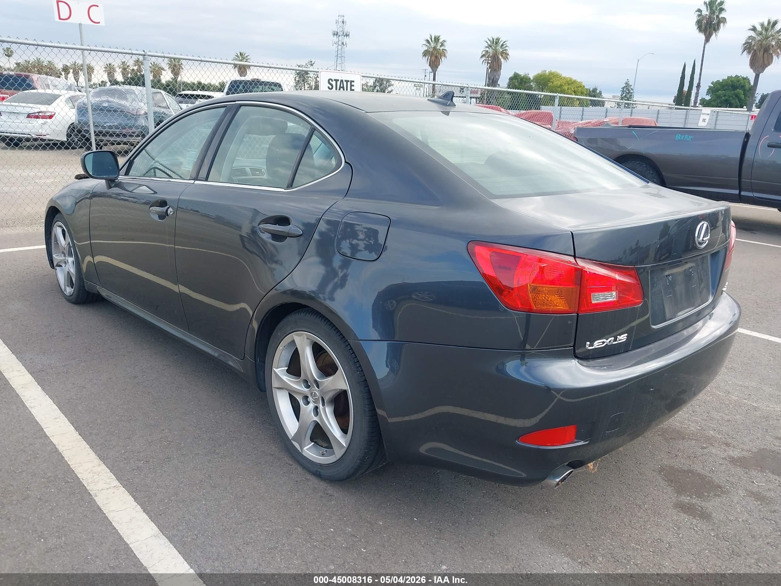2007 Lexus Is 250   Gray vin: JTHBK262572056844