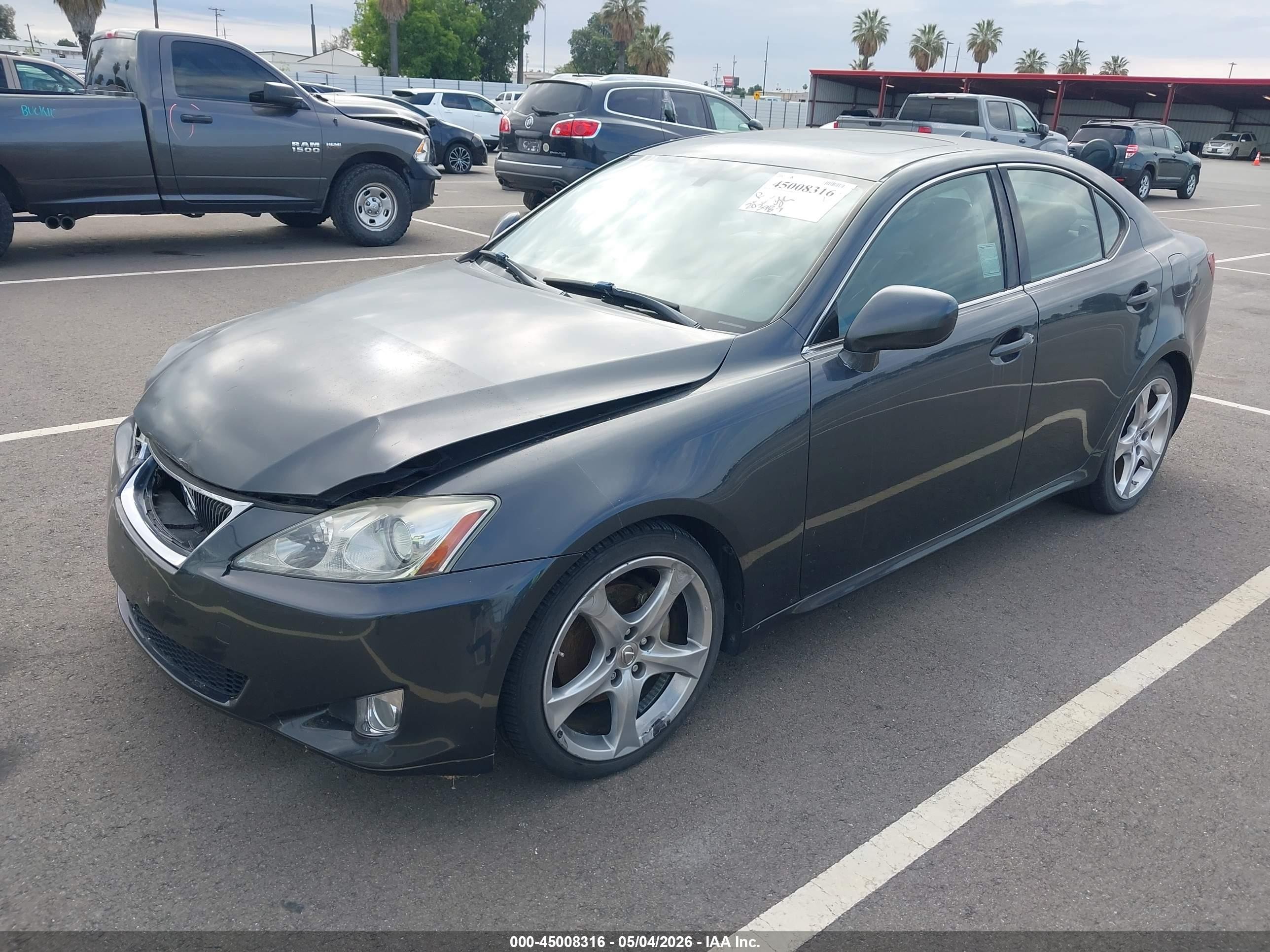 2007 Lexus Is 250   Gray vin: JTHBK262572056844