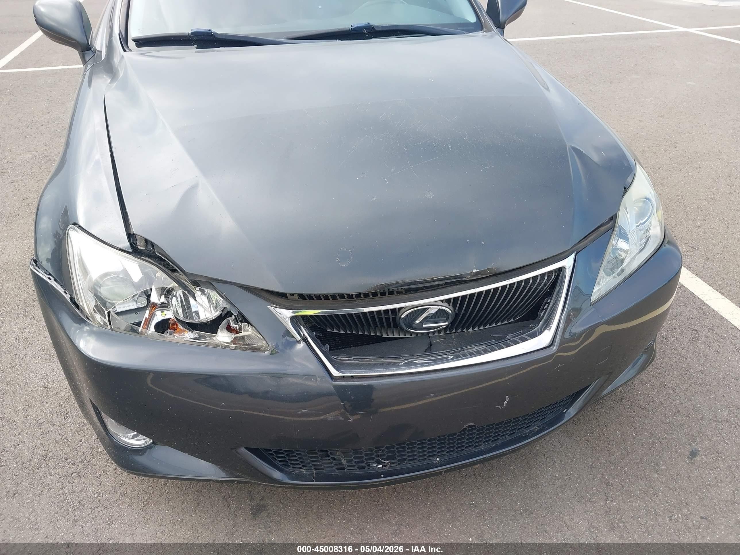 2007 Lexus Is 250   Gray vin: JTHBK262572056844