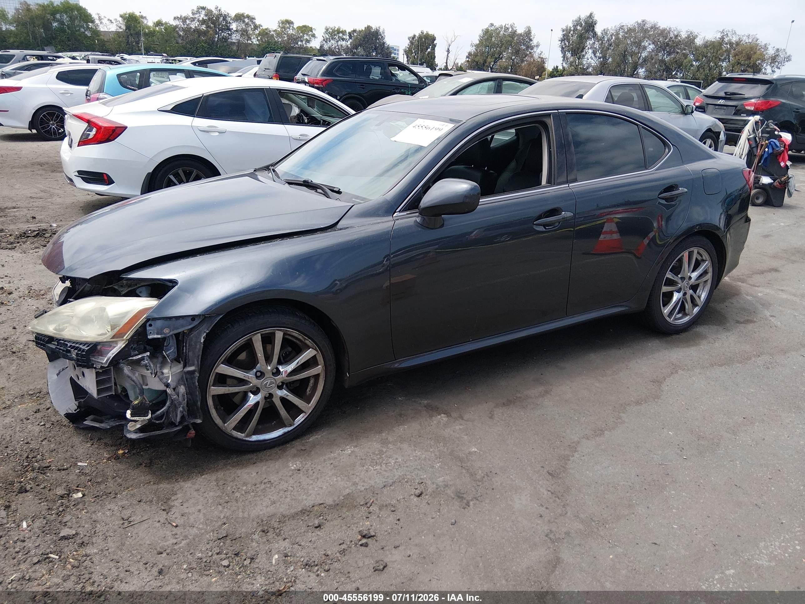 2007 Lexus Is 250   Gray vin: JTHBK262575028492