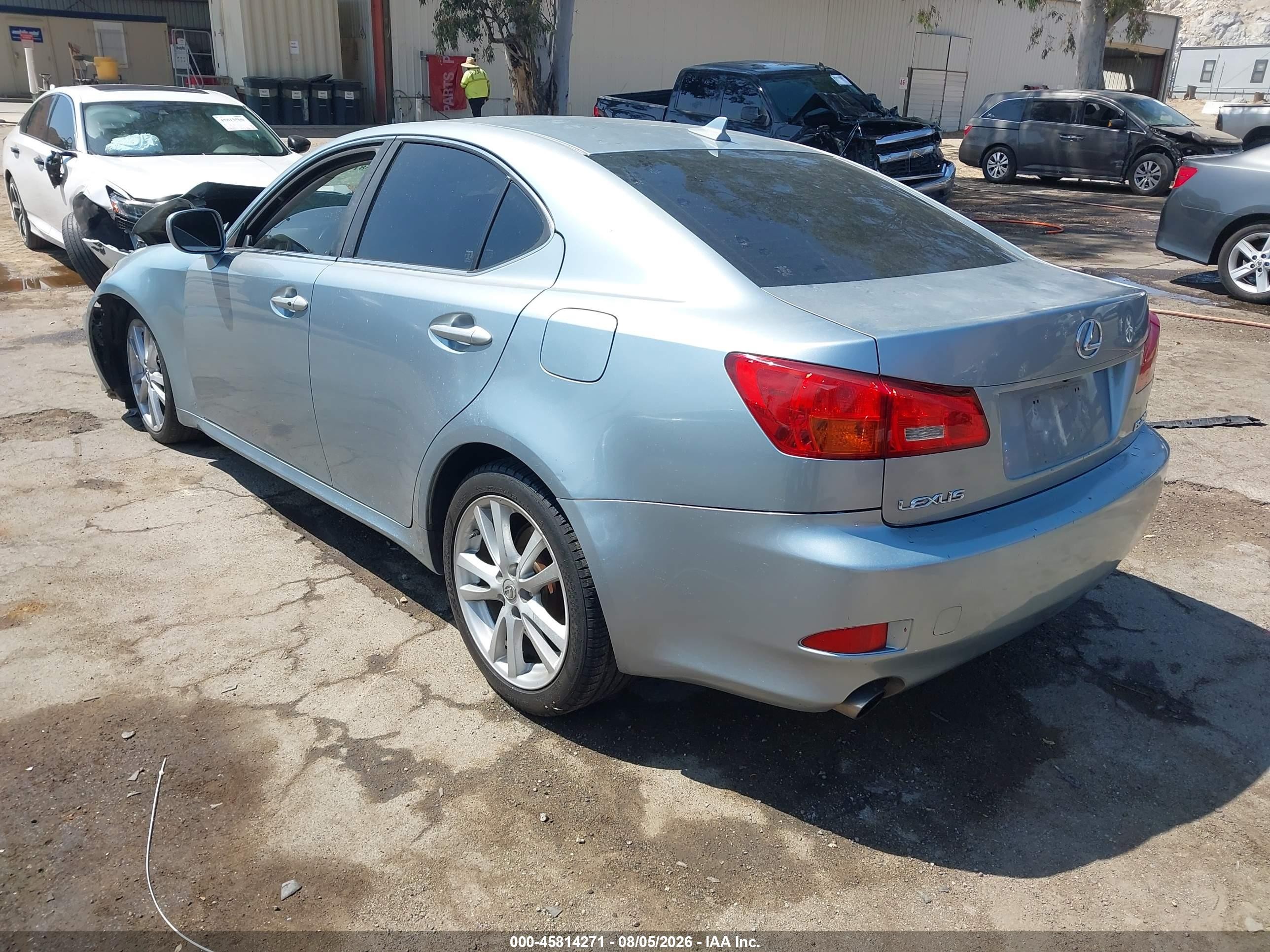 2007 Lexus Is 250 Silver vin: JTHBK262575048077