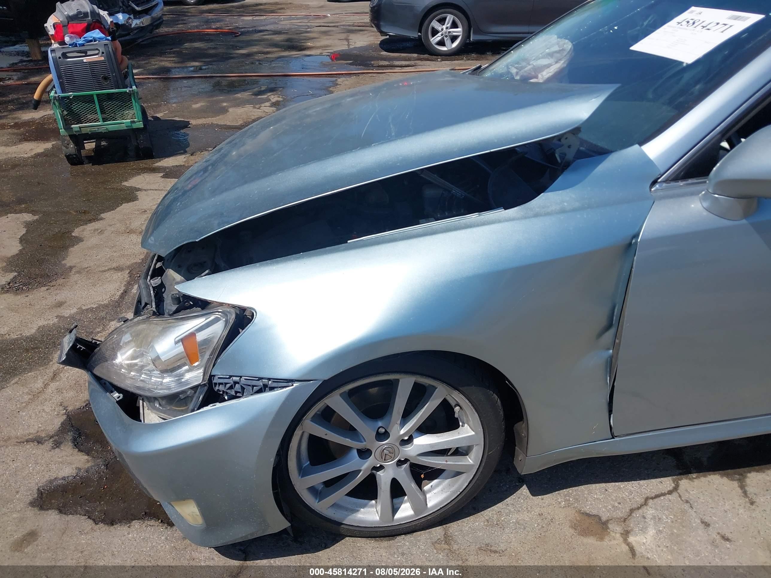 2007 Lexus Is 250 Silver vin: JTHBK262575048077