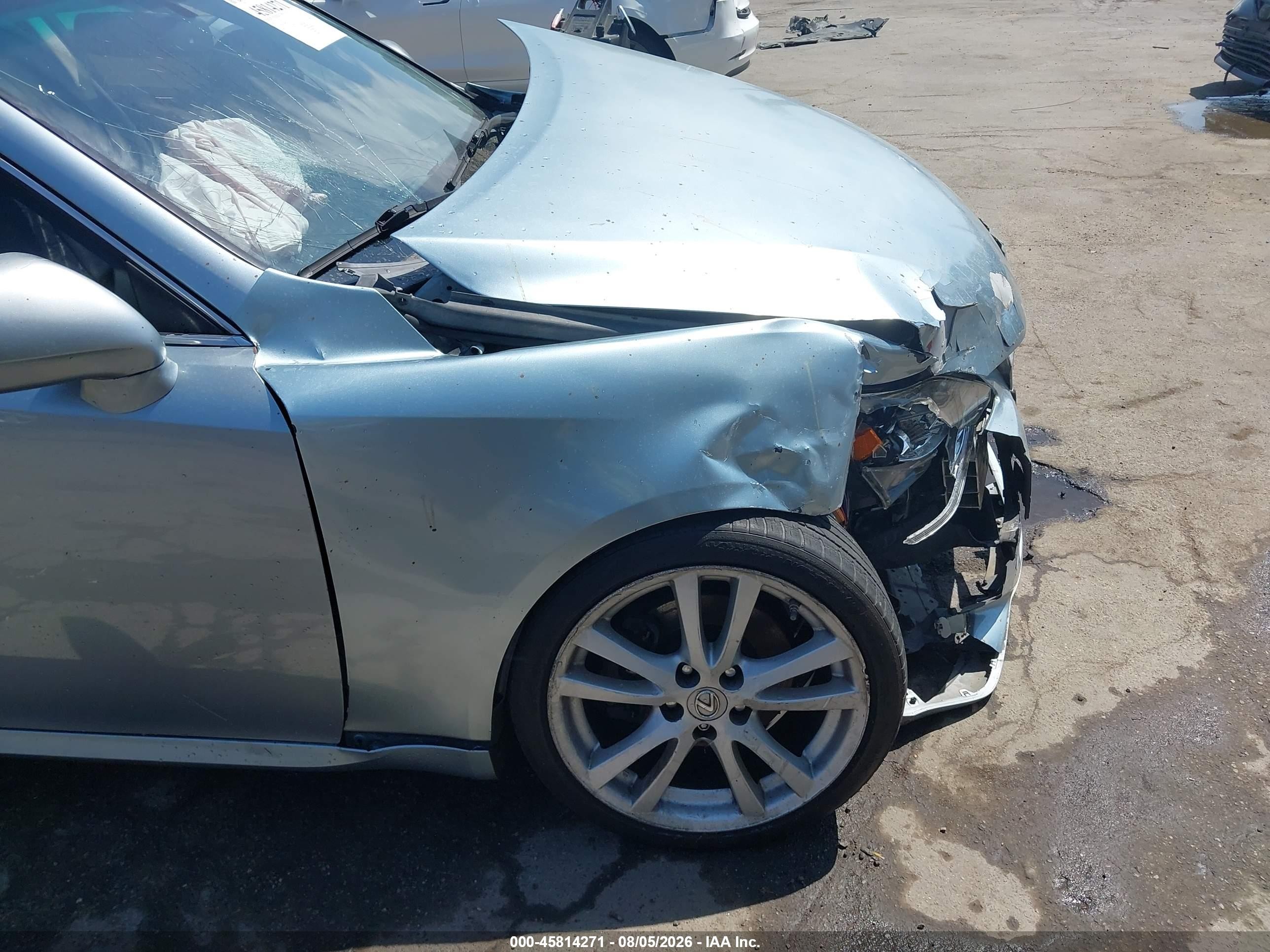 2007 Lexus Is 250 Silver vin: JTHBK262575048077