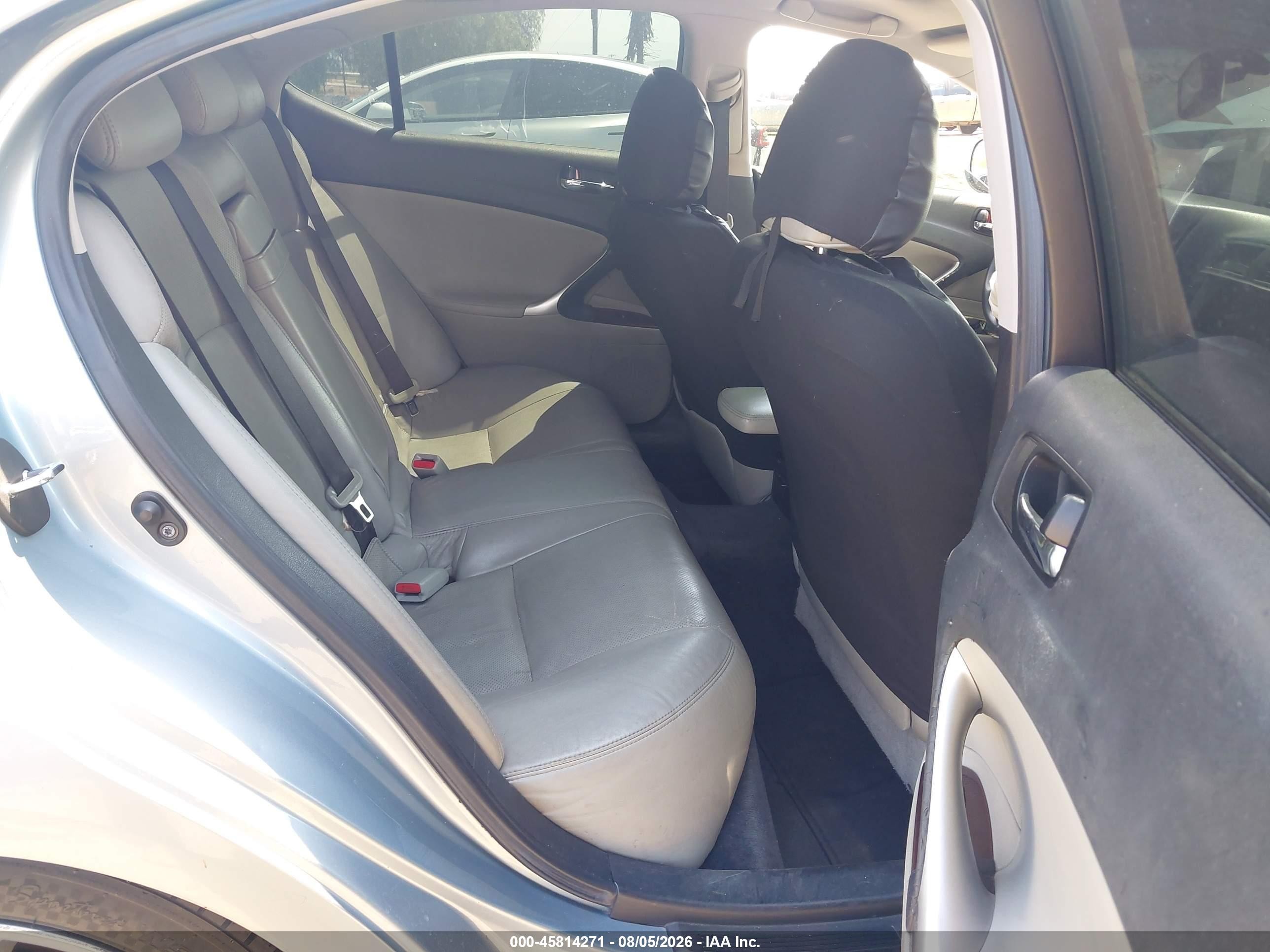 2007 Lexus Is 250 Silver vin: JTHBK262575048077