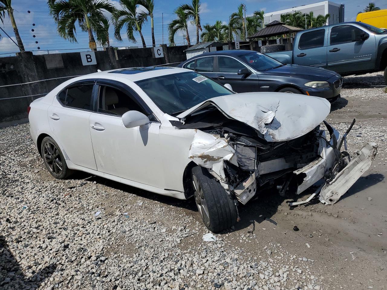 2008 Lexus Is 250 Base Белый vin: JTHBK262582065321