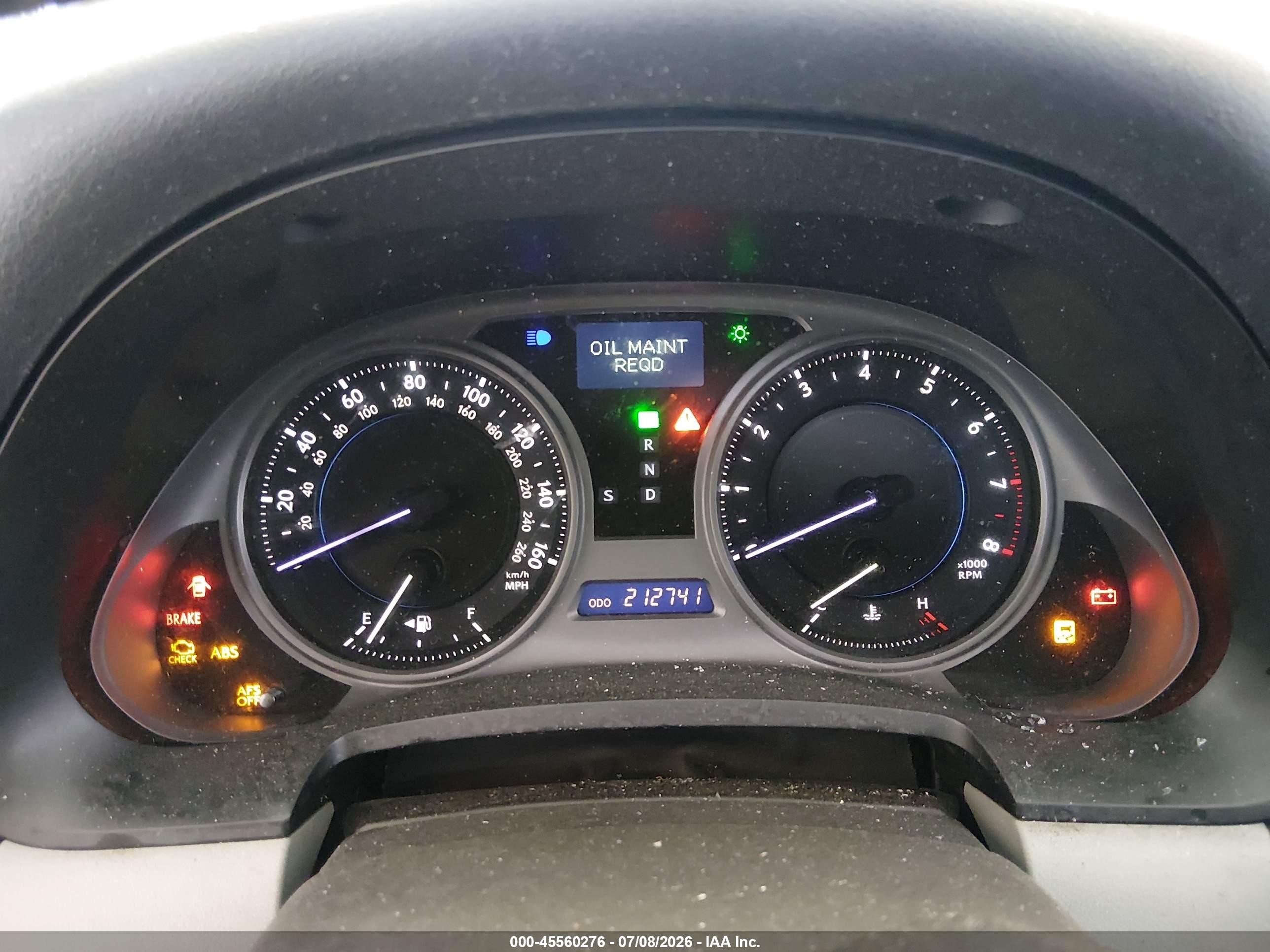 2008 Lexus Is 250   White vin: JTHBK262582068901