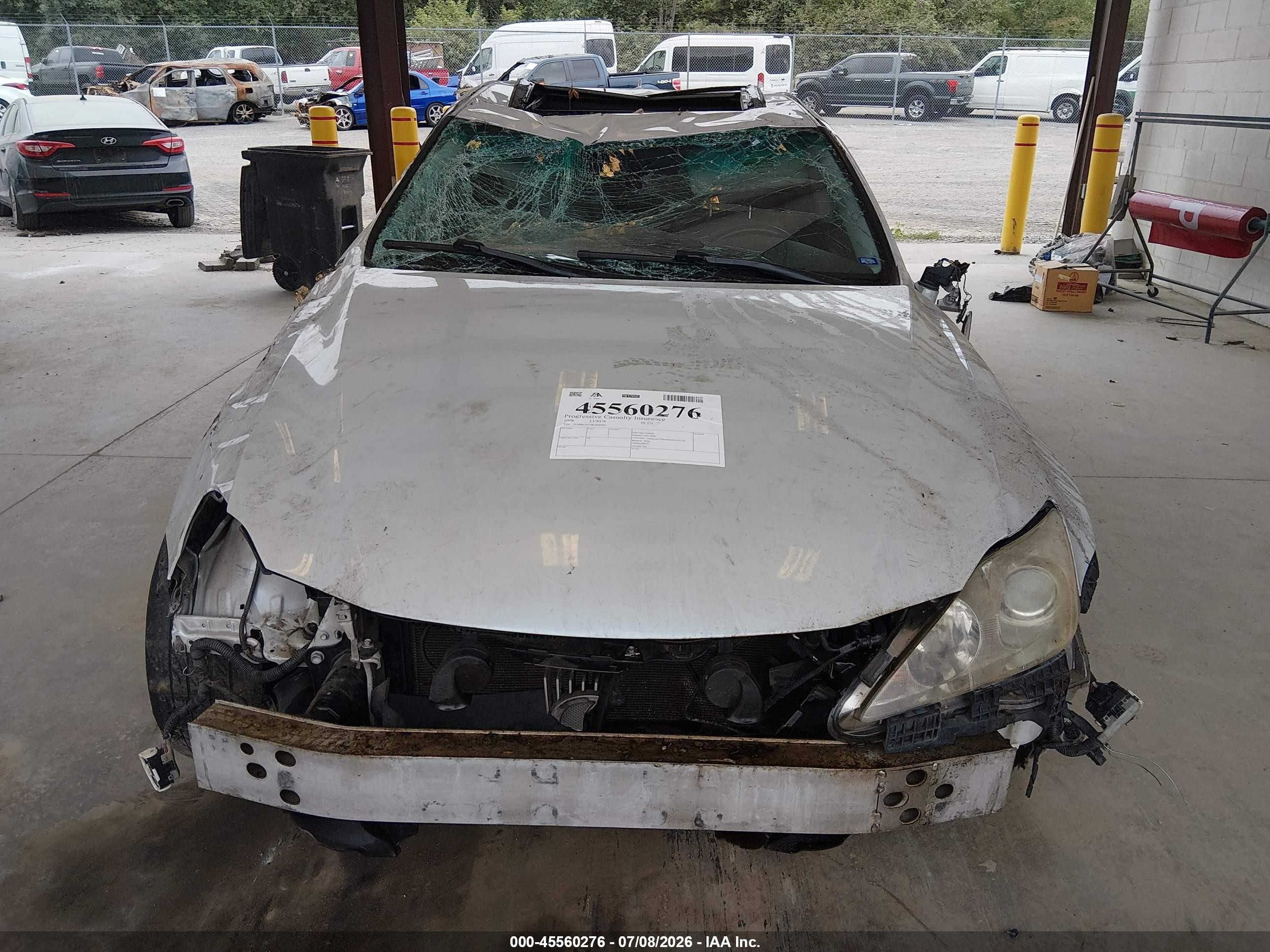 2008 Lexus Is 250   White vin: JTHBK262582068901