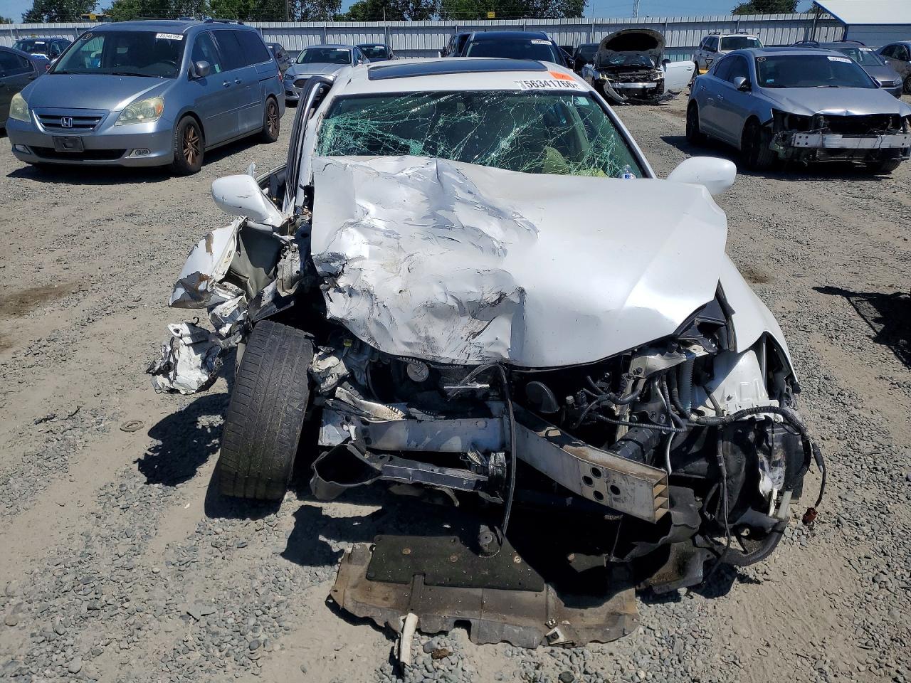 2008 Lexus Is 250 White vin: JTHBK262582069630