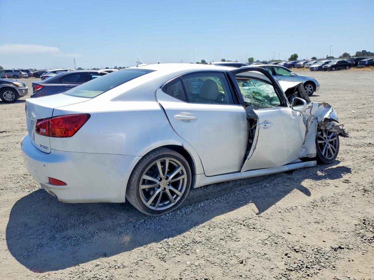 2008 Lexus Is 250 White vin: JTHBK262582069630