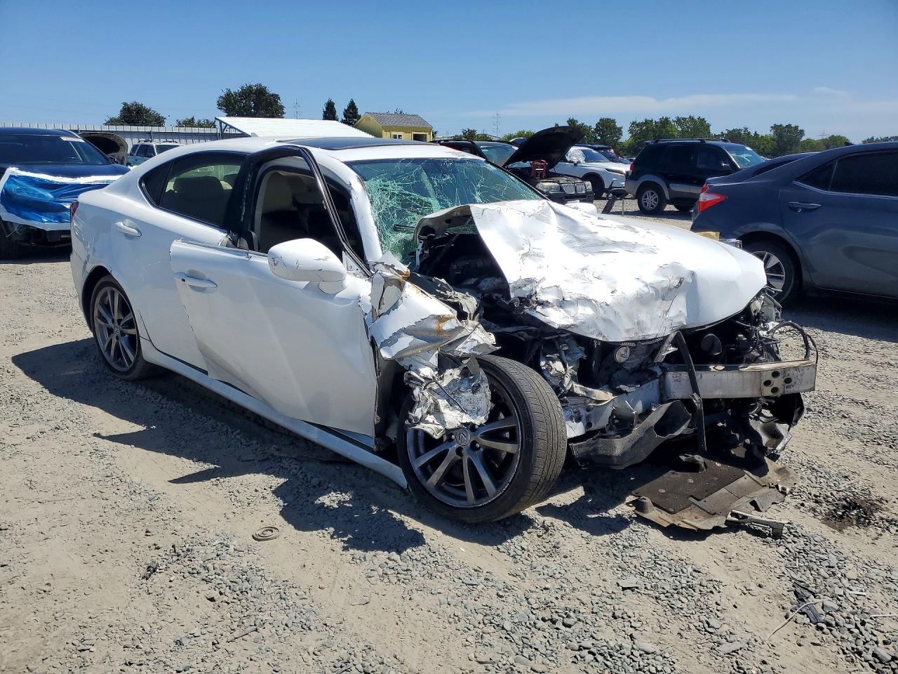 2008 Lexus Is 250 White vin: JTHBK262582069630