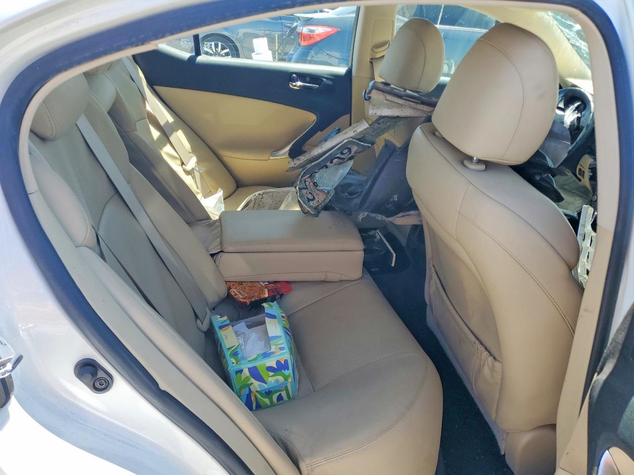 2008 Lexus Is 250 White vin: JTHBK262582069630