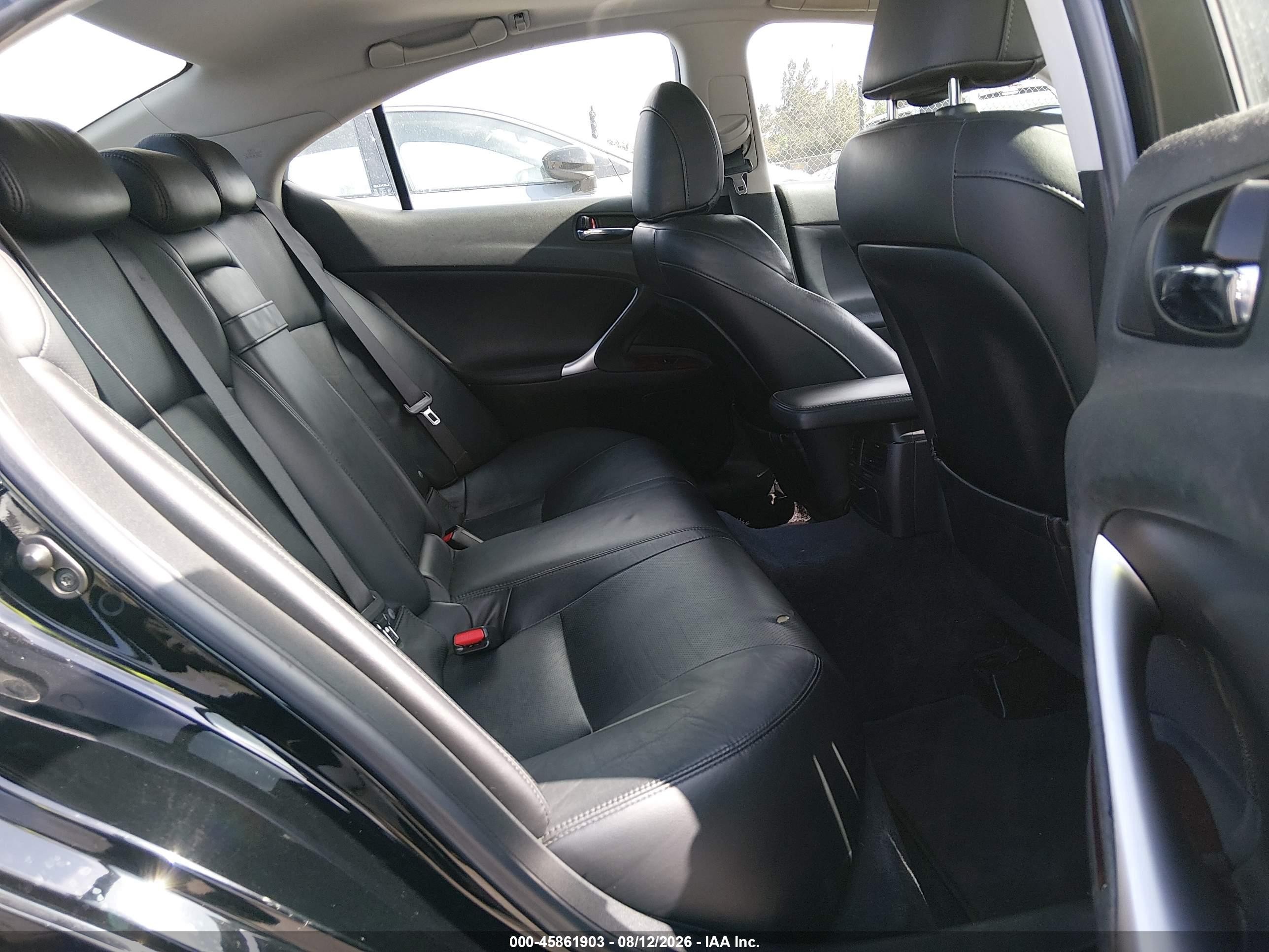 2008 Lexus Is 250   Black vin: JTHBK262585064068