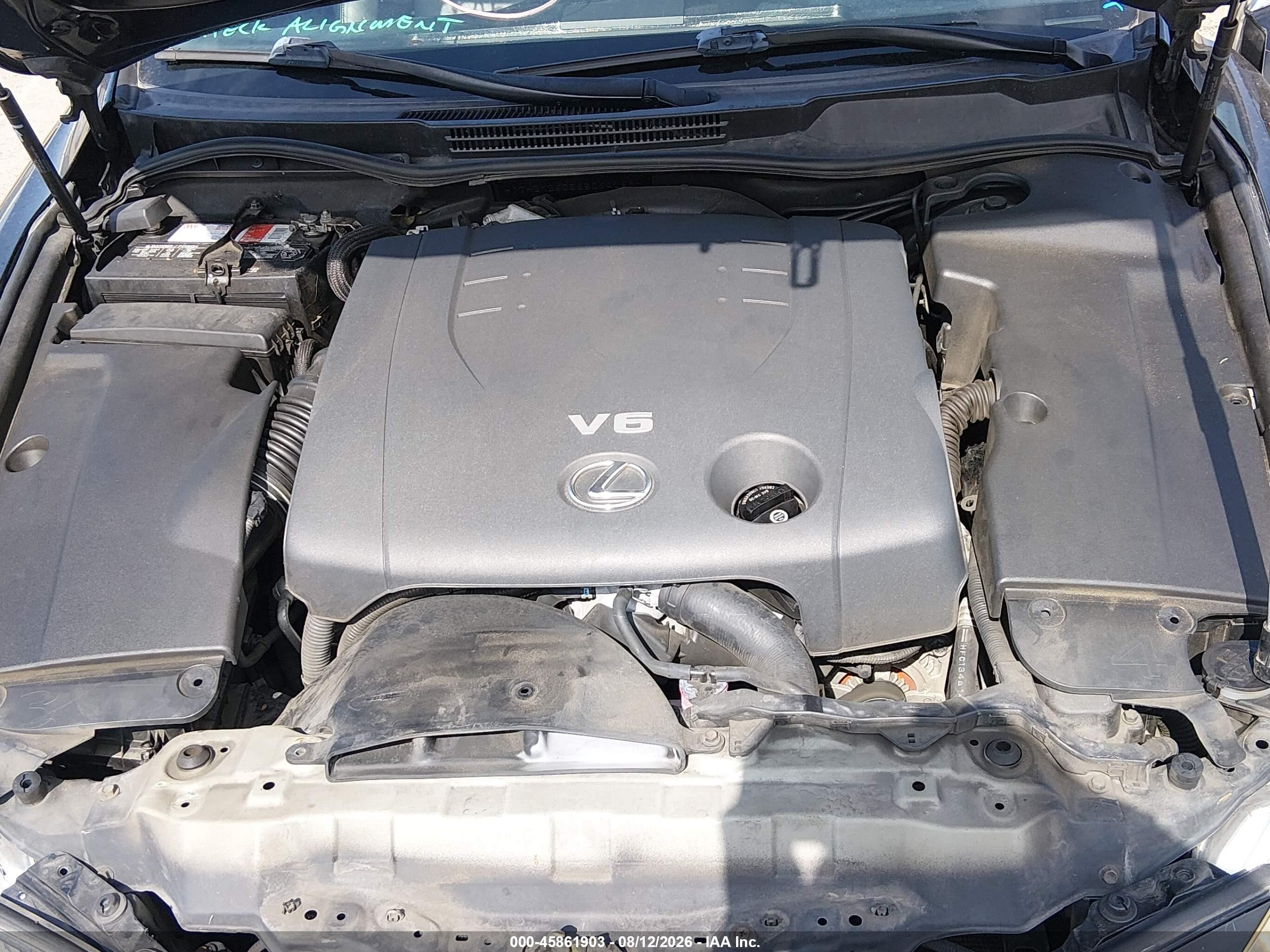 2008 Lexus Is 250   Black vin: JTHBK262585064068