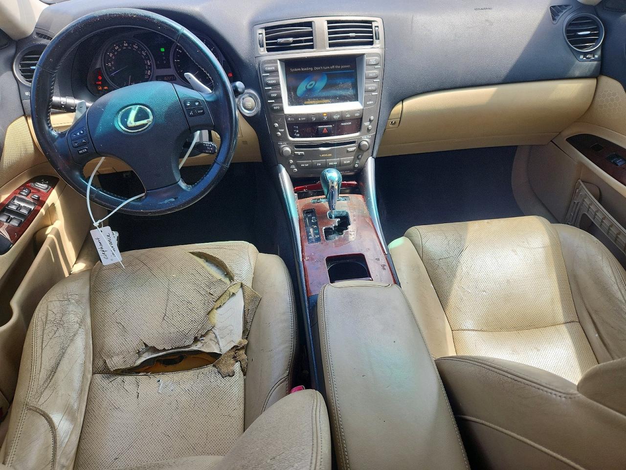 2008 Lexus Is 250 Black vin: JTHBK262585066595