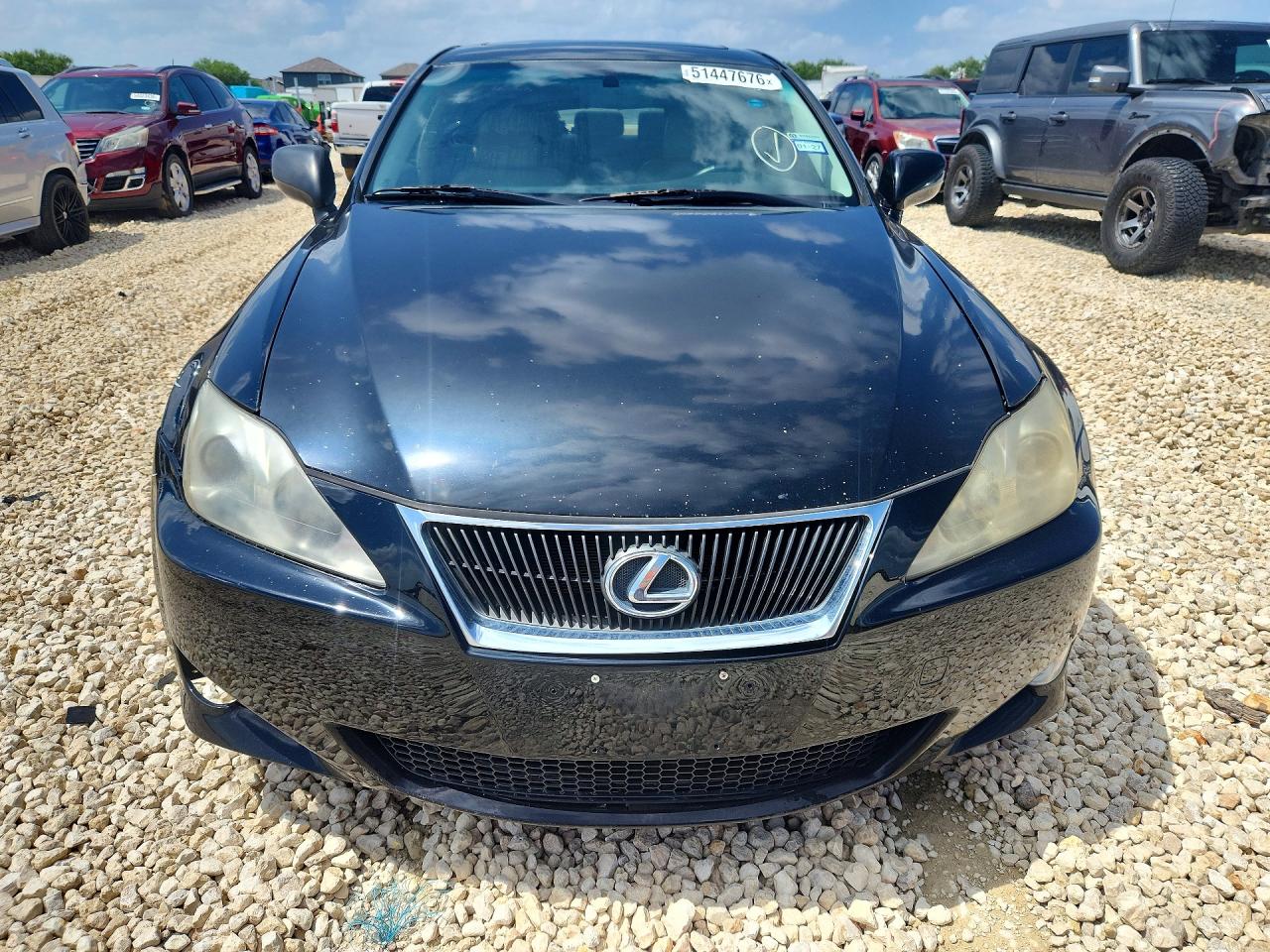 2008 Lexus Is 250 Black vin: JTHBK262585066595