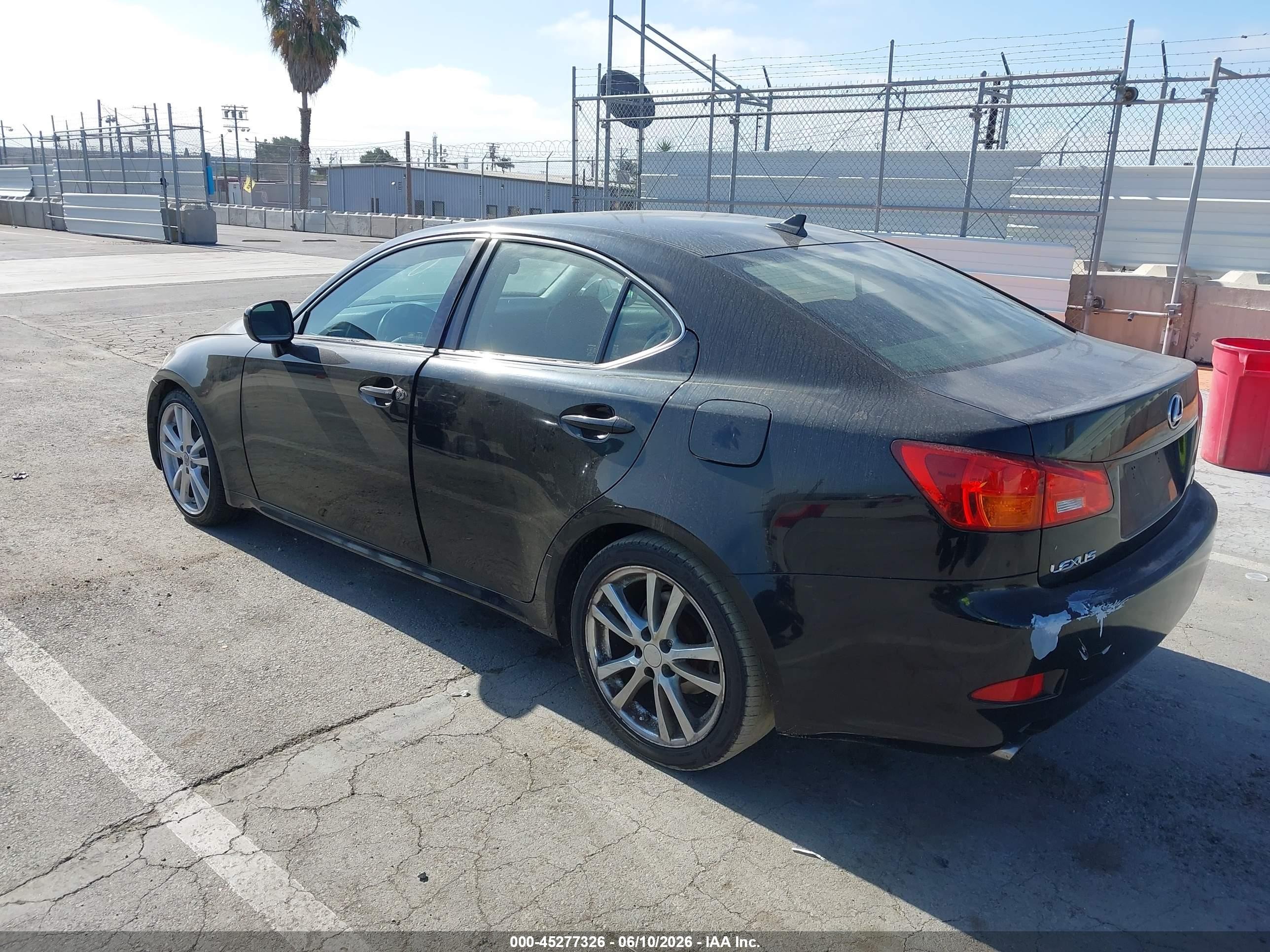 2008 Lexus Is 250 Black vin: JTHBK262585067908