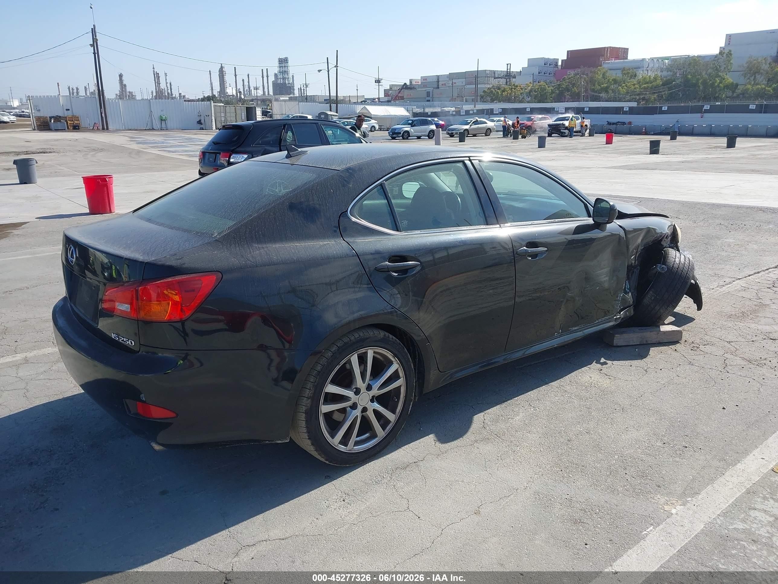 2008 Lexus Is 250 Black vin: JTHBK262585067908