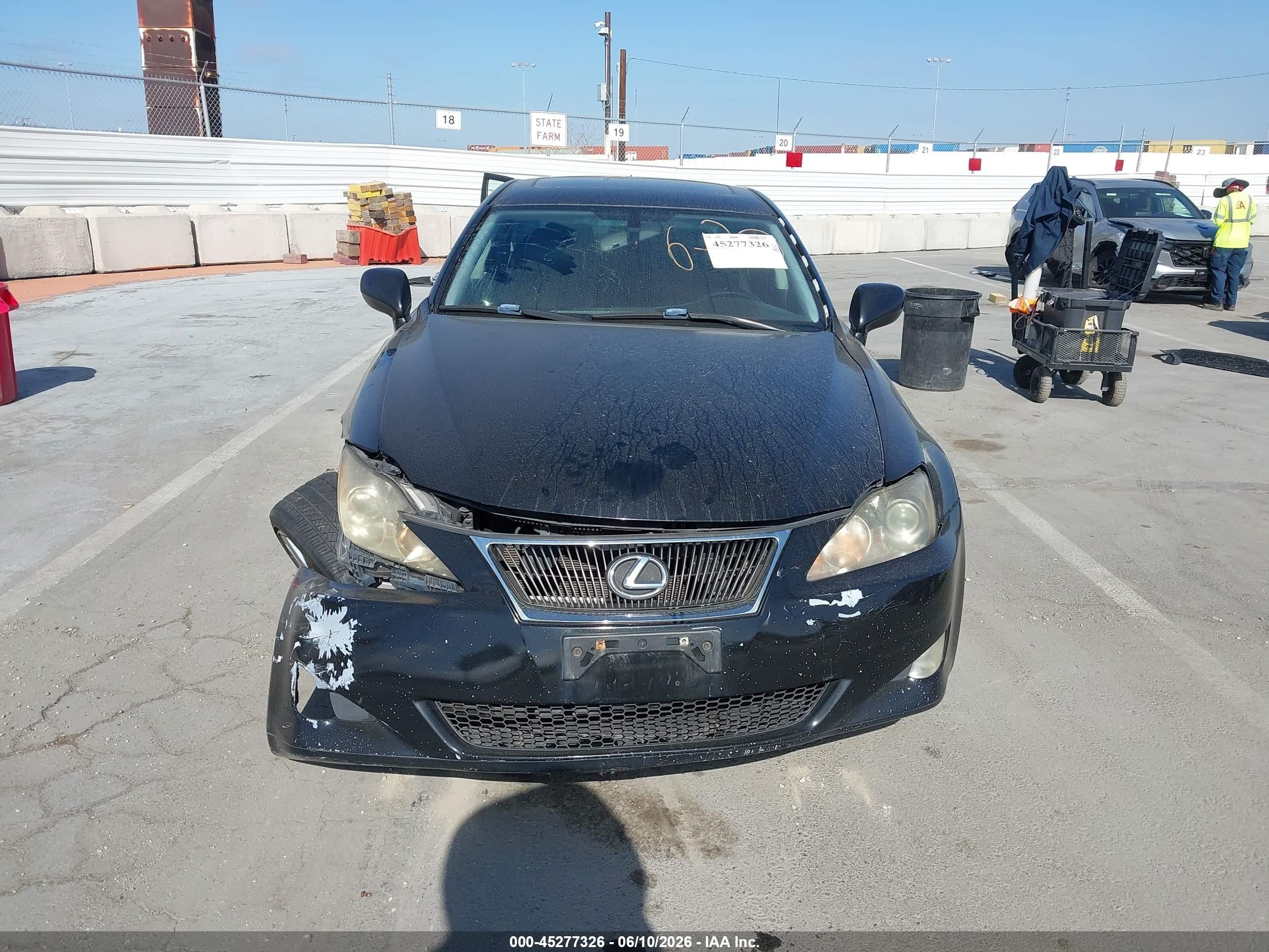 2008 Lexus Is 250 Black vin: JTHBK262585067908