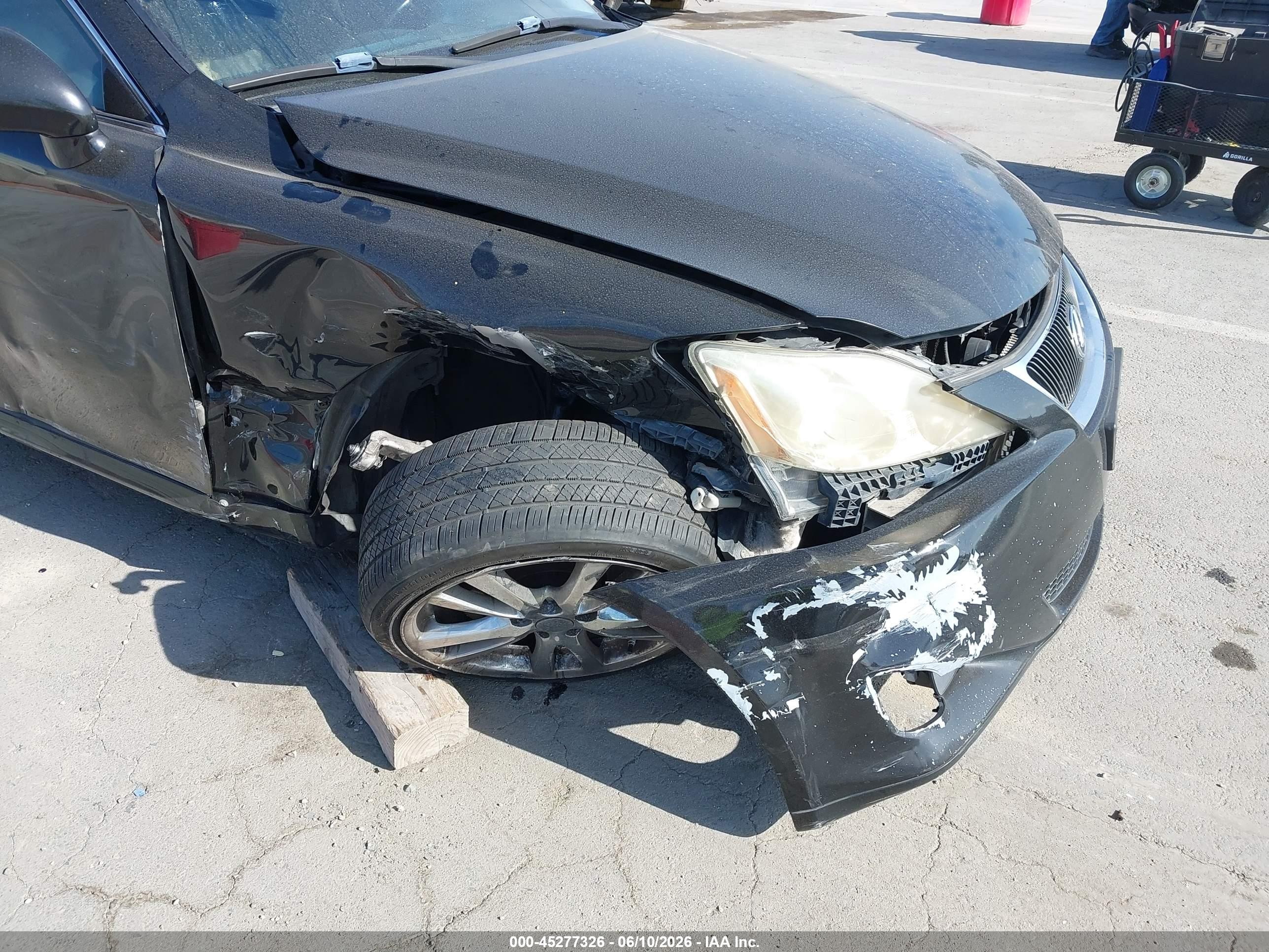 2008 Lexus Is 250 Black vin: JTHBK262585067908