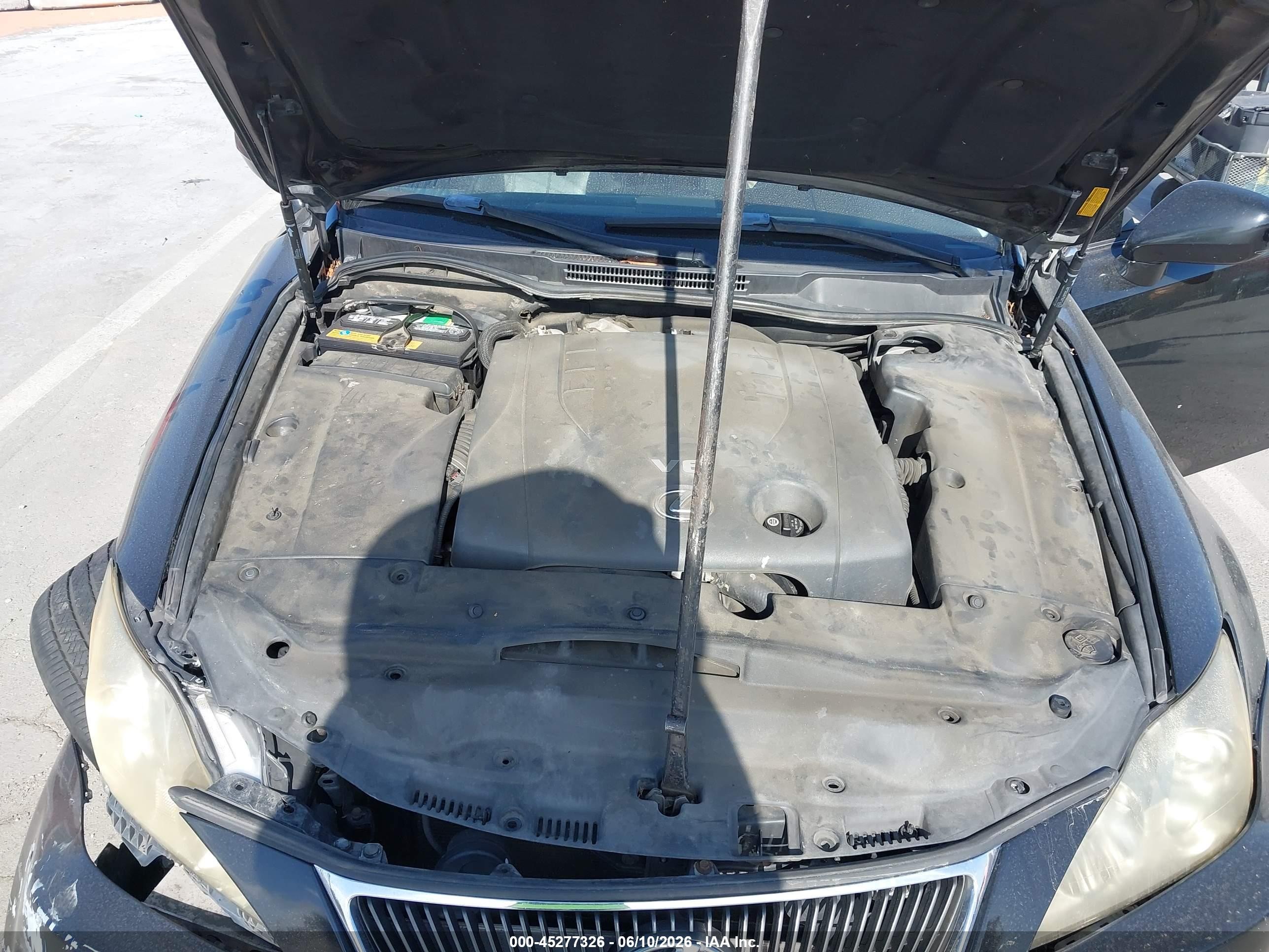 2008 Lexus Is 250 Black vin: JTHBK262585067908