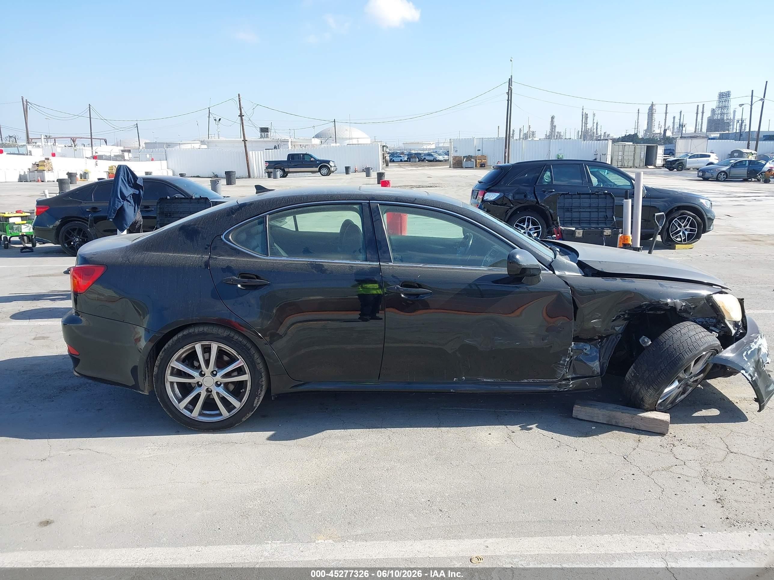 2008 Lexus Is 250 Black vin: JTHBK262585067908