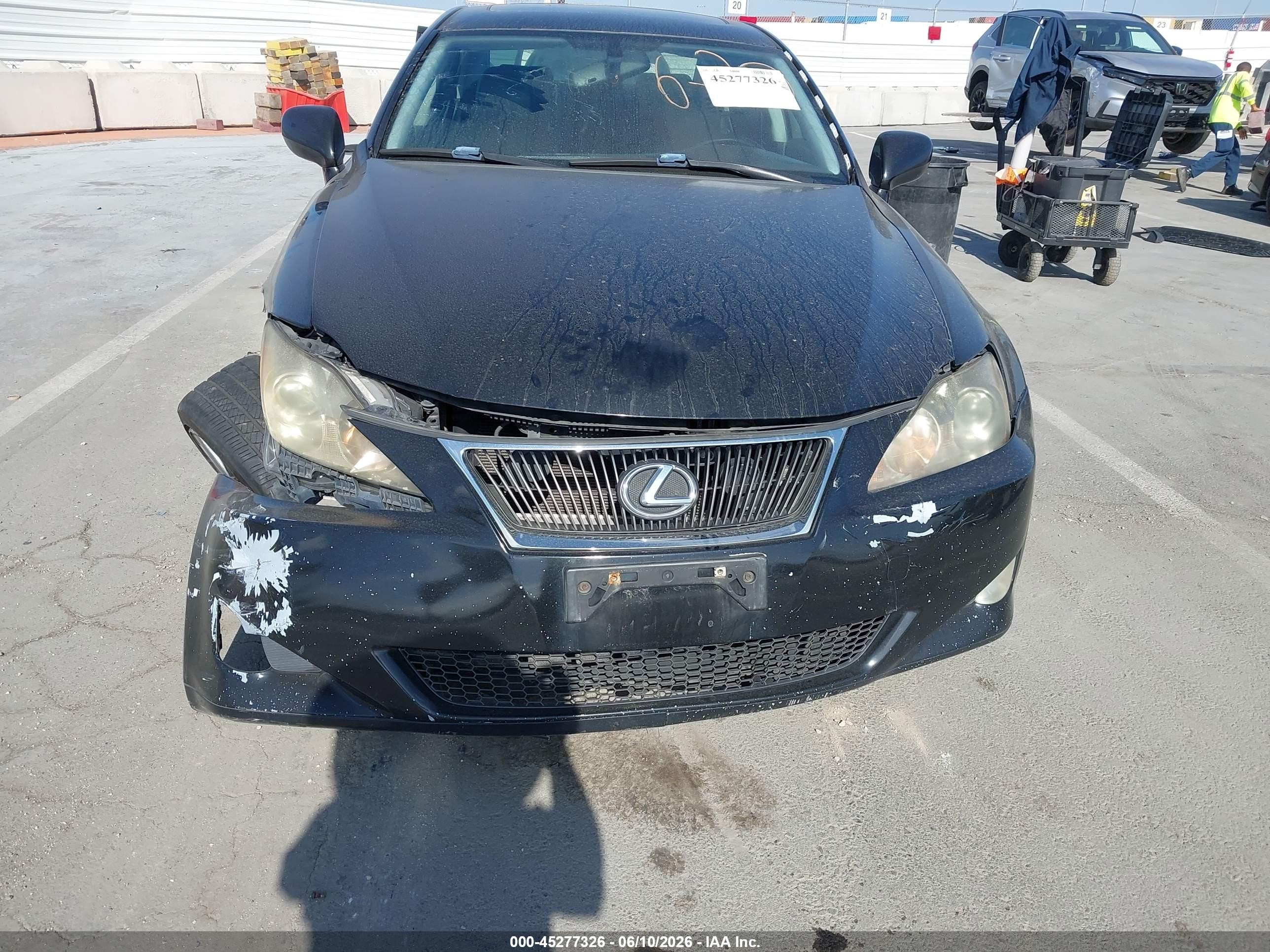 2008 Lexus Is 250 Black vin: JTHBK262585067908