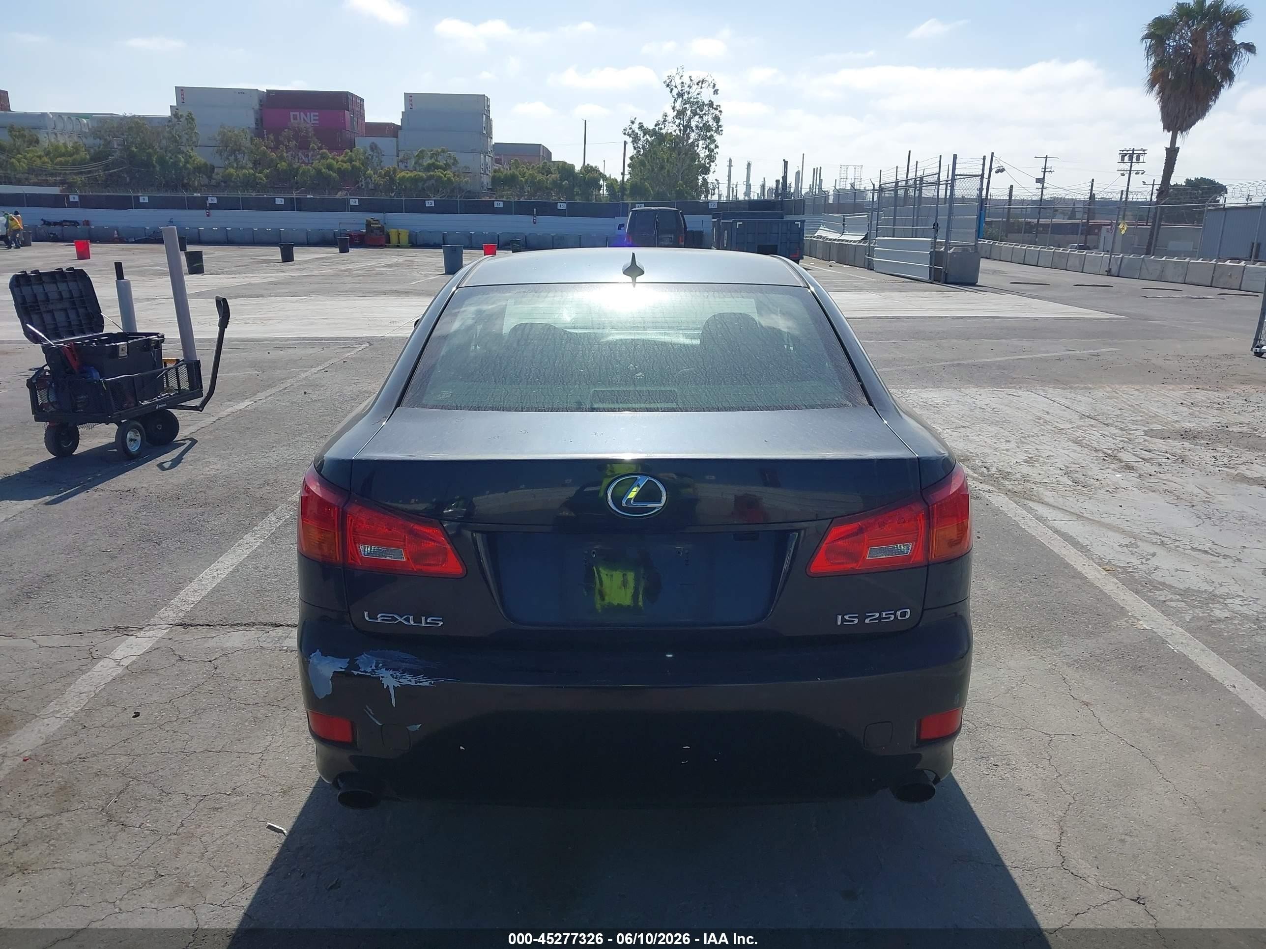 2008 Lexus Is 250 Black vin: JTHBK262585067908