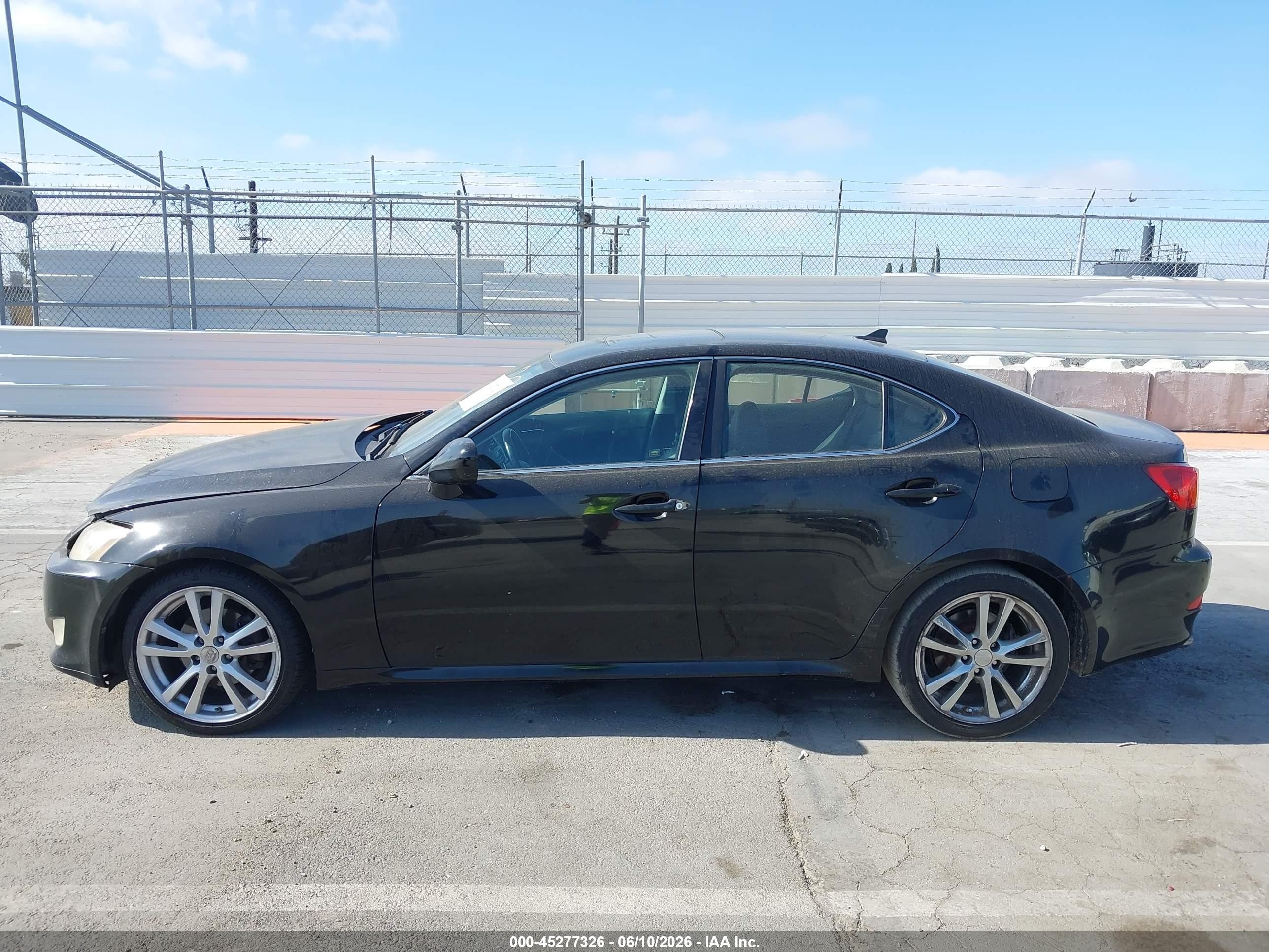 2008 Lexus Is 250 Black vin: JTHBK262585067908