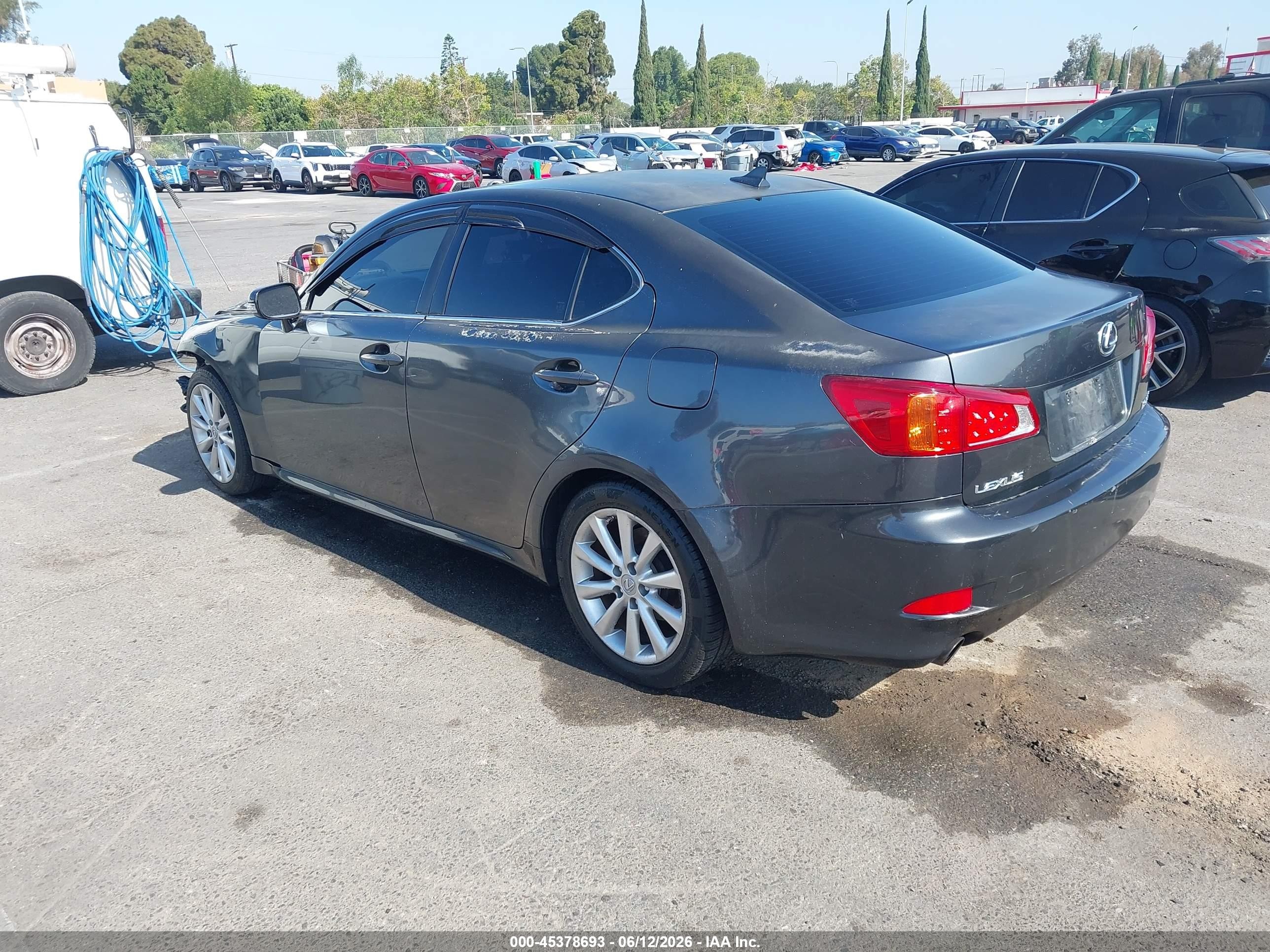 2009 Lexus Is 250   Black vin: JTHBK262592093072