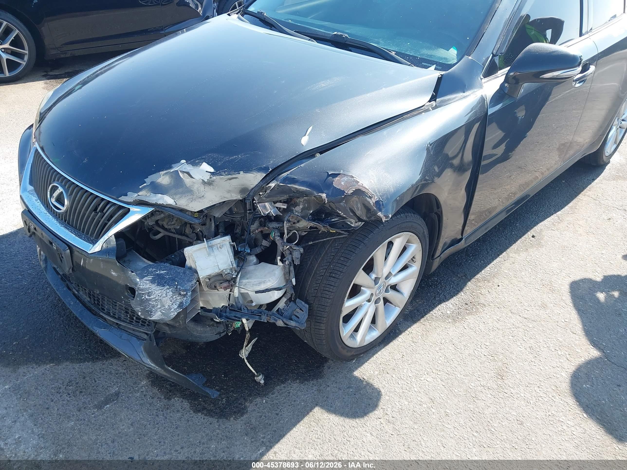 2009 Lexus Is 250   Black vin: JTHBK262592093072