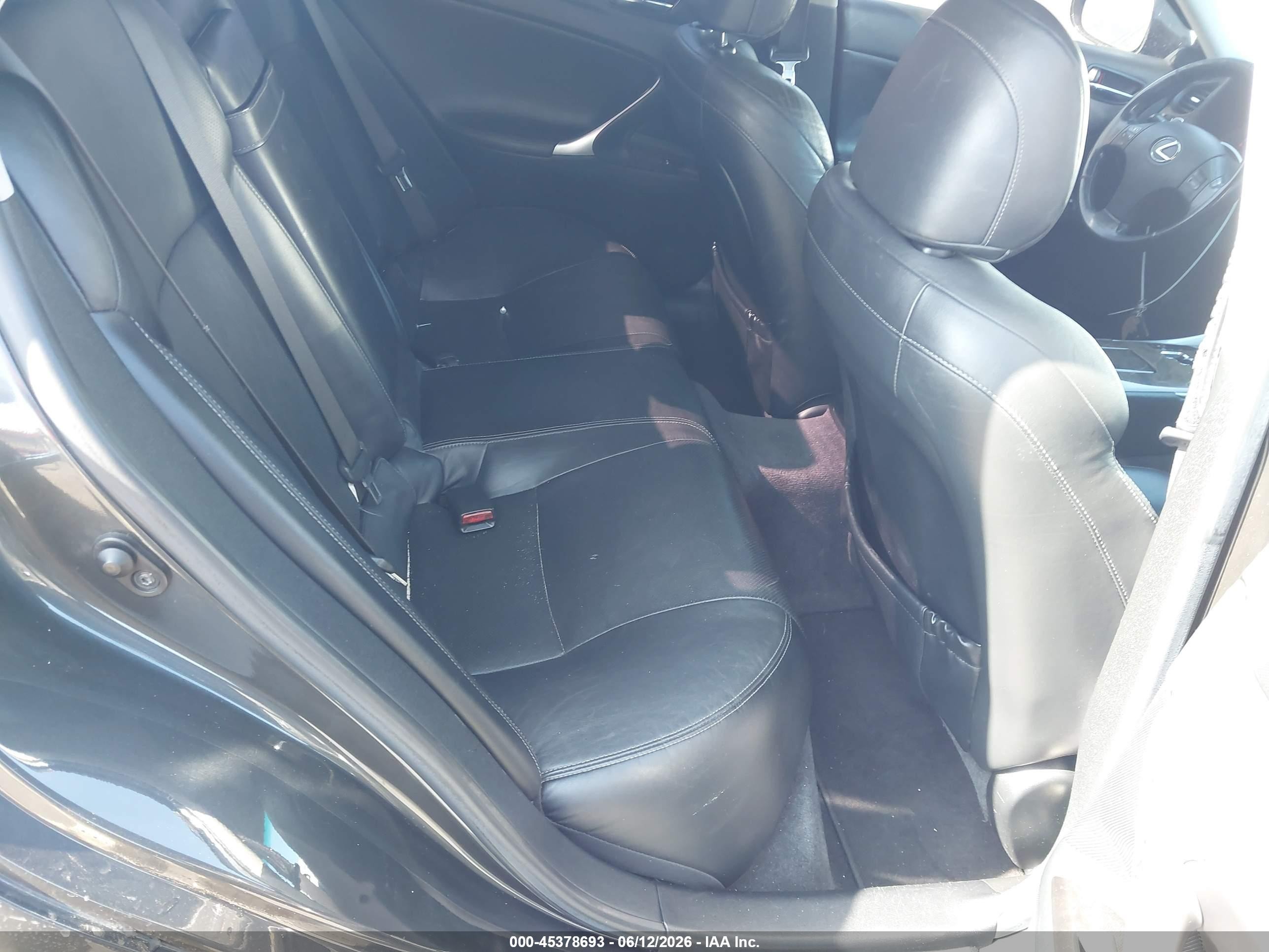 2009 Lexus Is 250   Black vin: JTHBK262592093072
