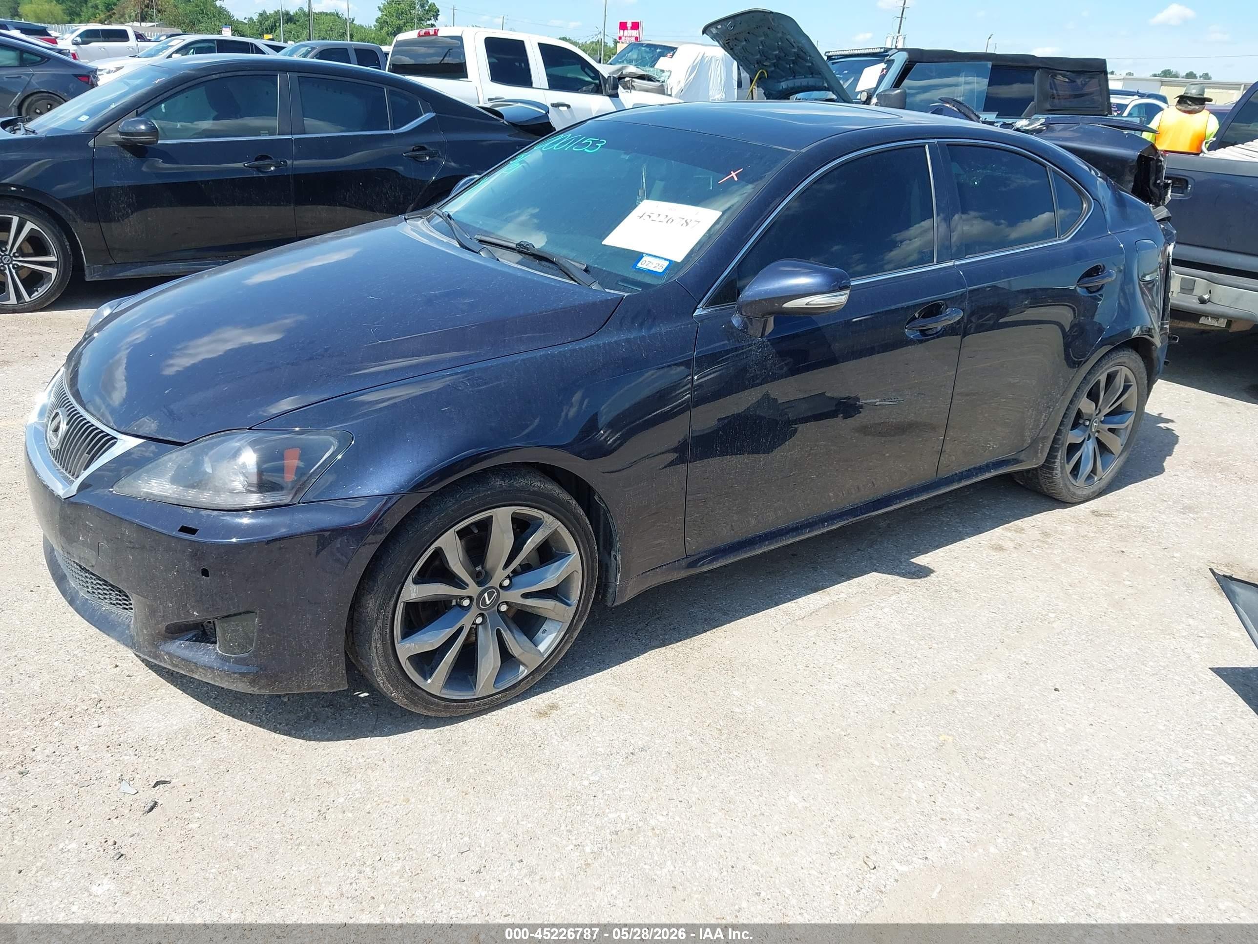 2009 Lexus Is 250   Blue vin: JTHBK262595100584