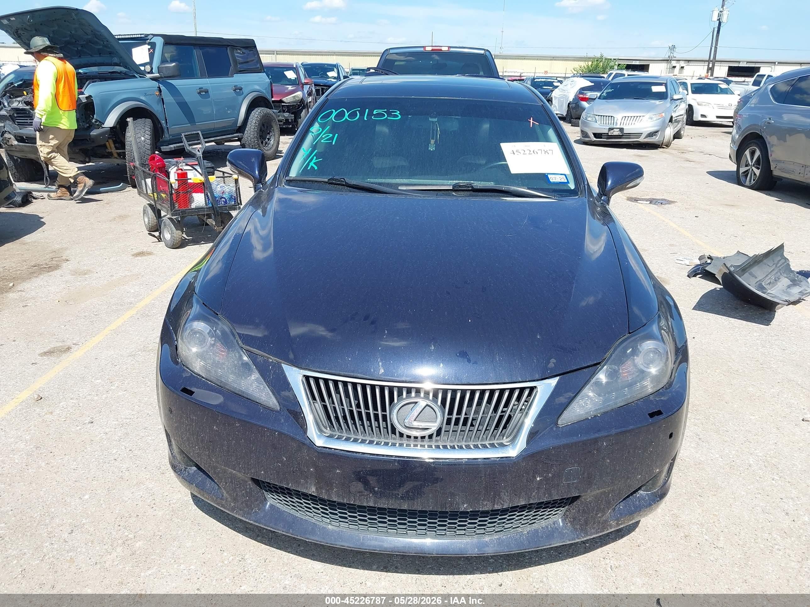 2009 Lexus Is 250   Blue vin: JTHBK262595100584