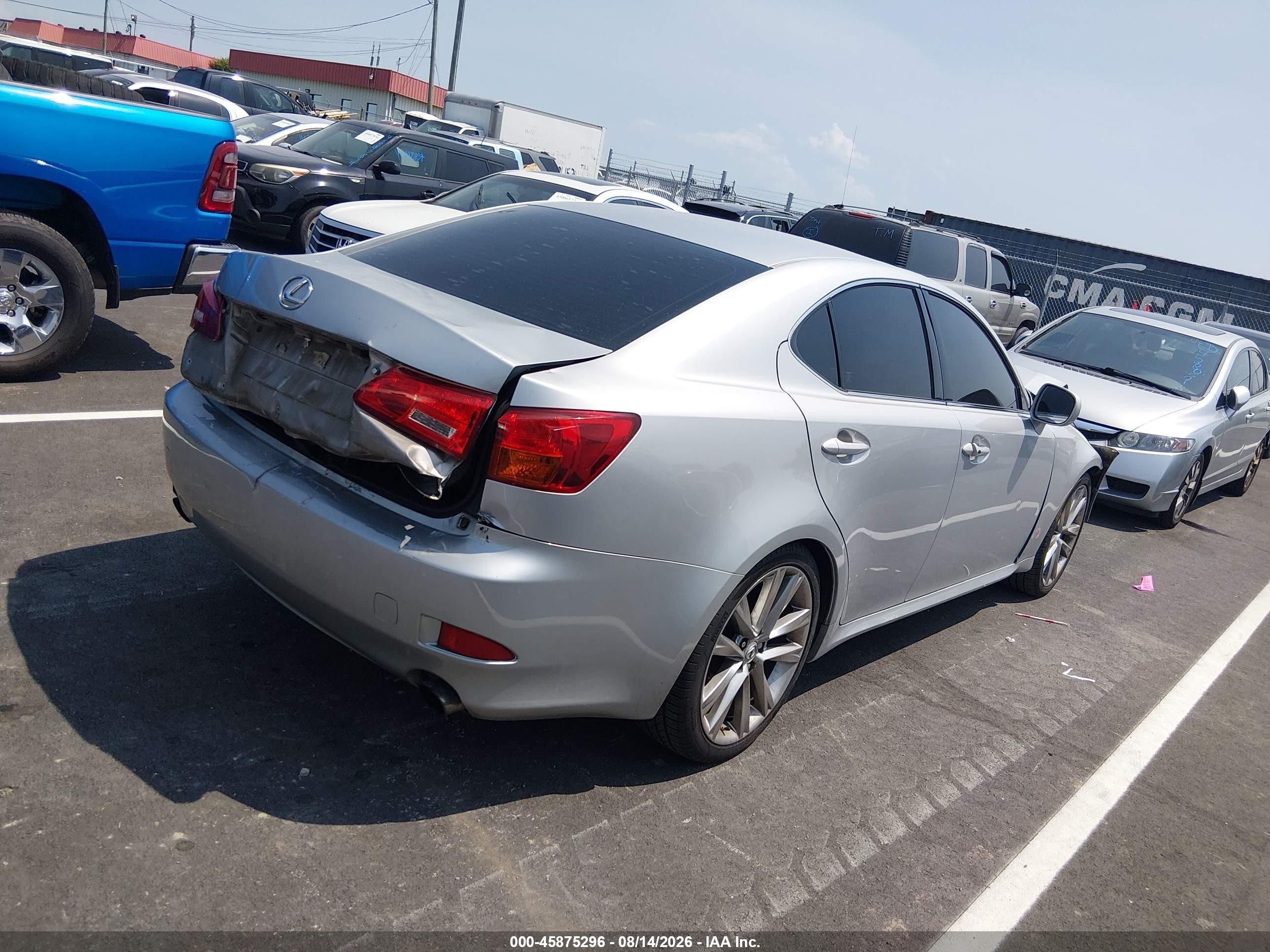2006 Lexus Is 250 Silver vin: JTHBK262665004099