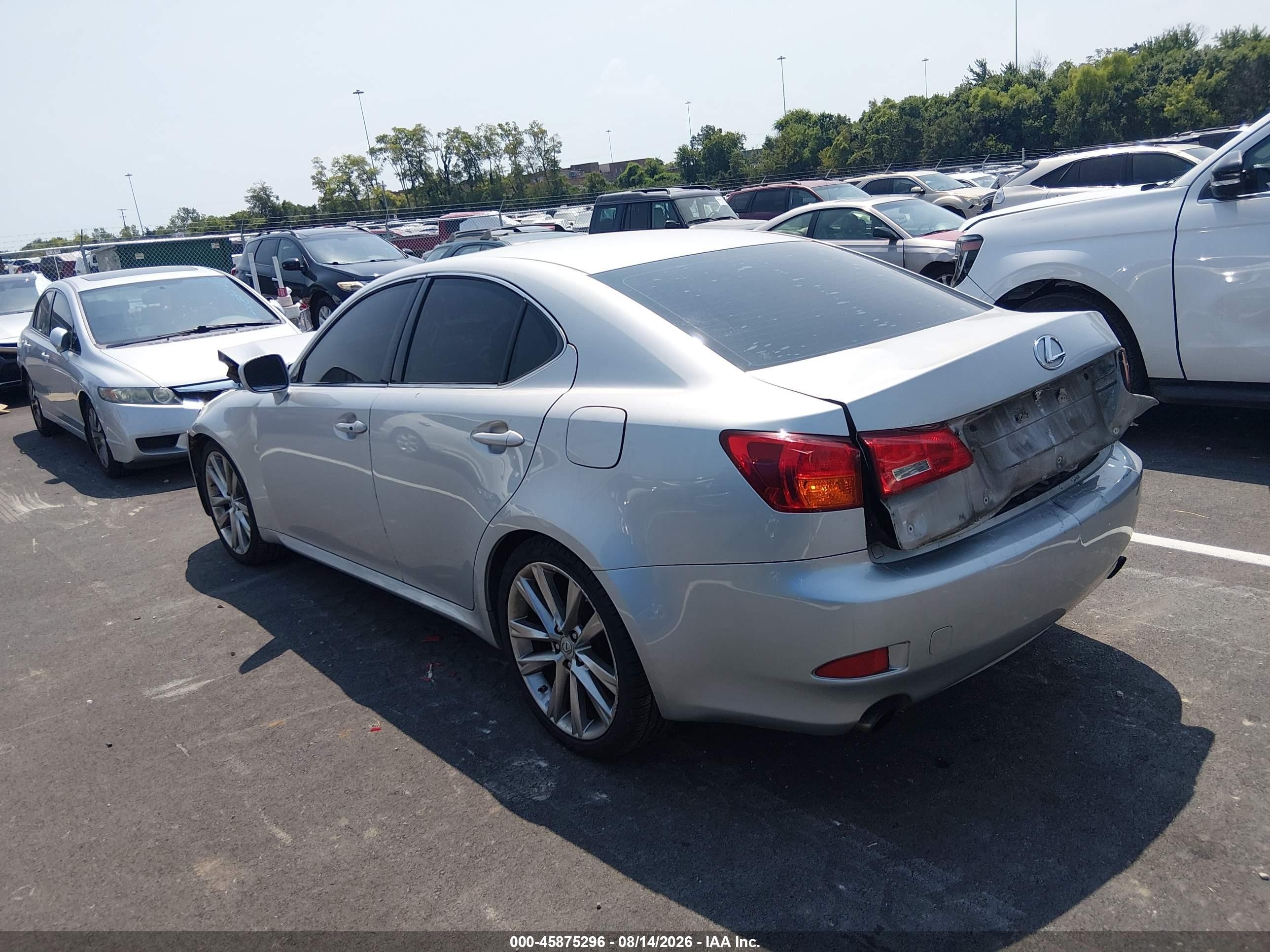 2006 Lexus Is 250 Silver vin: JTHBK262665004099