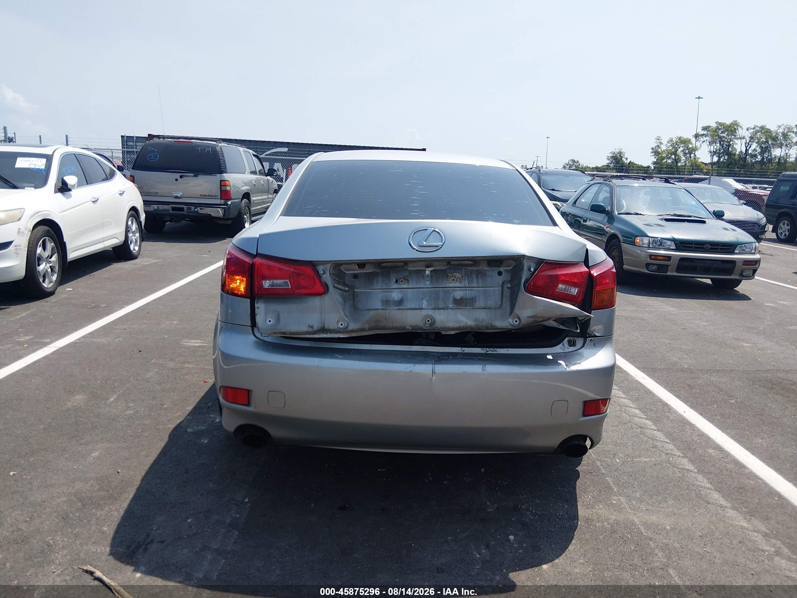 2006 Lexus Is 250 Silver vin: JTHBK262665004099