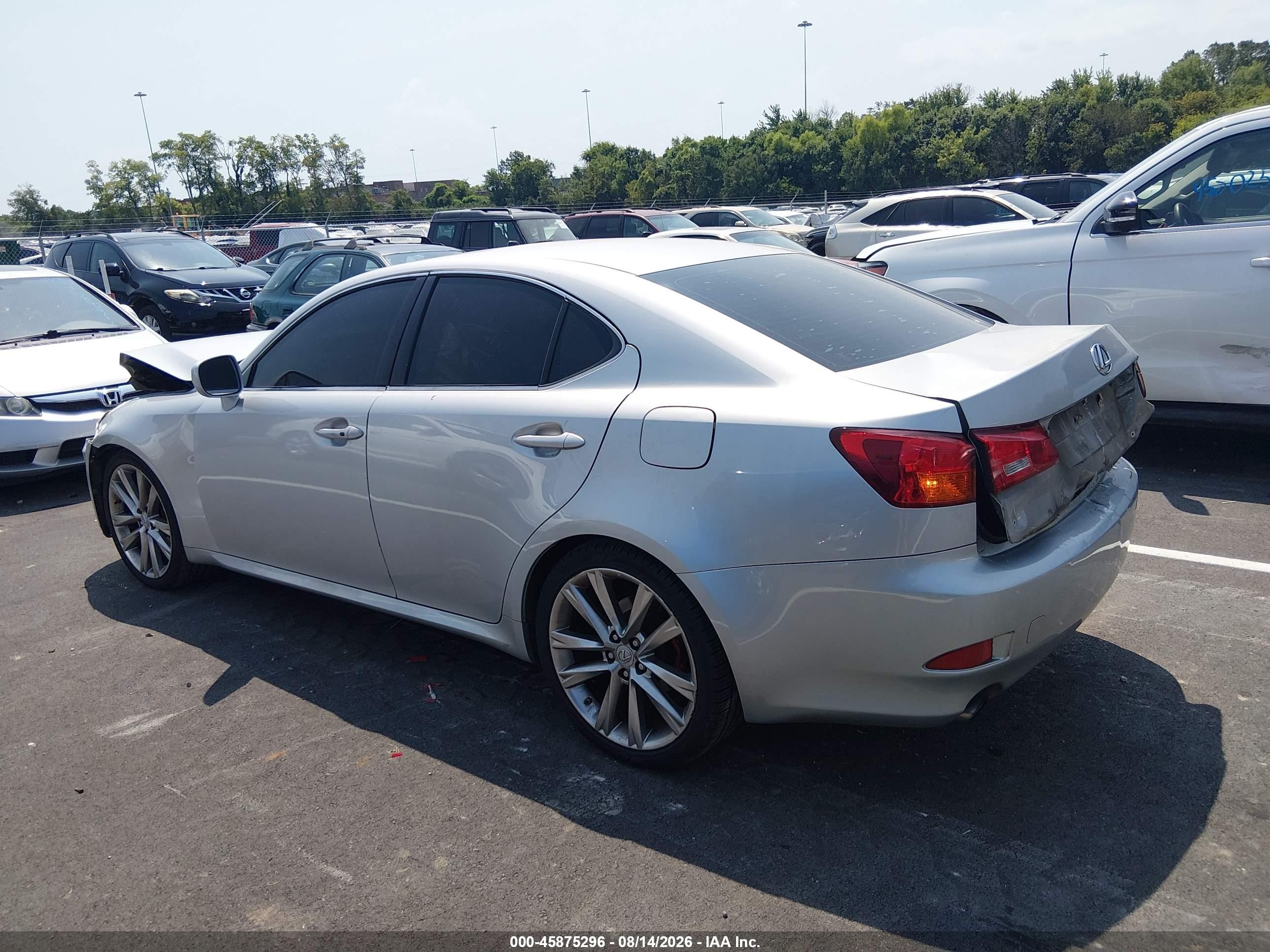 2006 Lexus Is 250 Silver vin: JTHBK262665004099