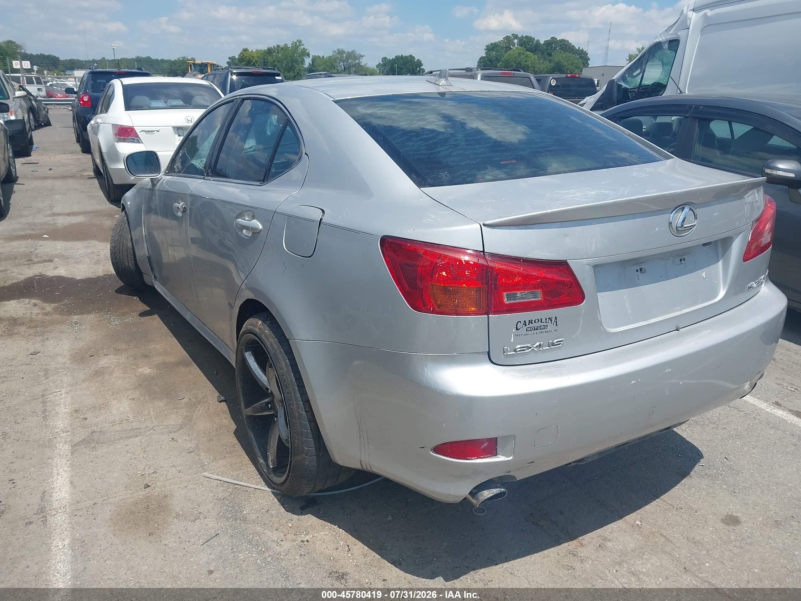 2007 Lexus Is 250   Серебряный vin: JTHBK262672025344