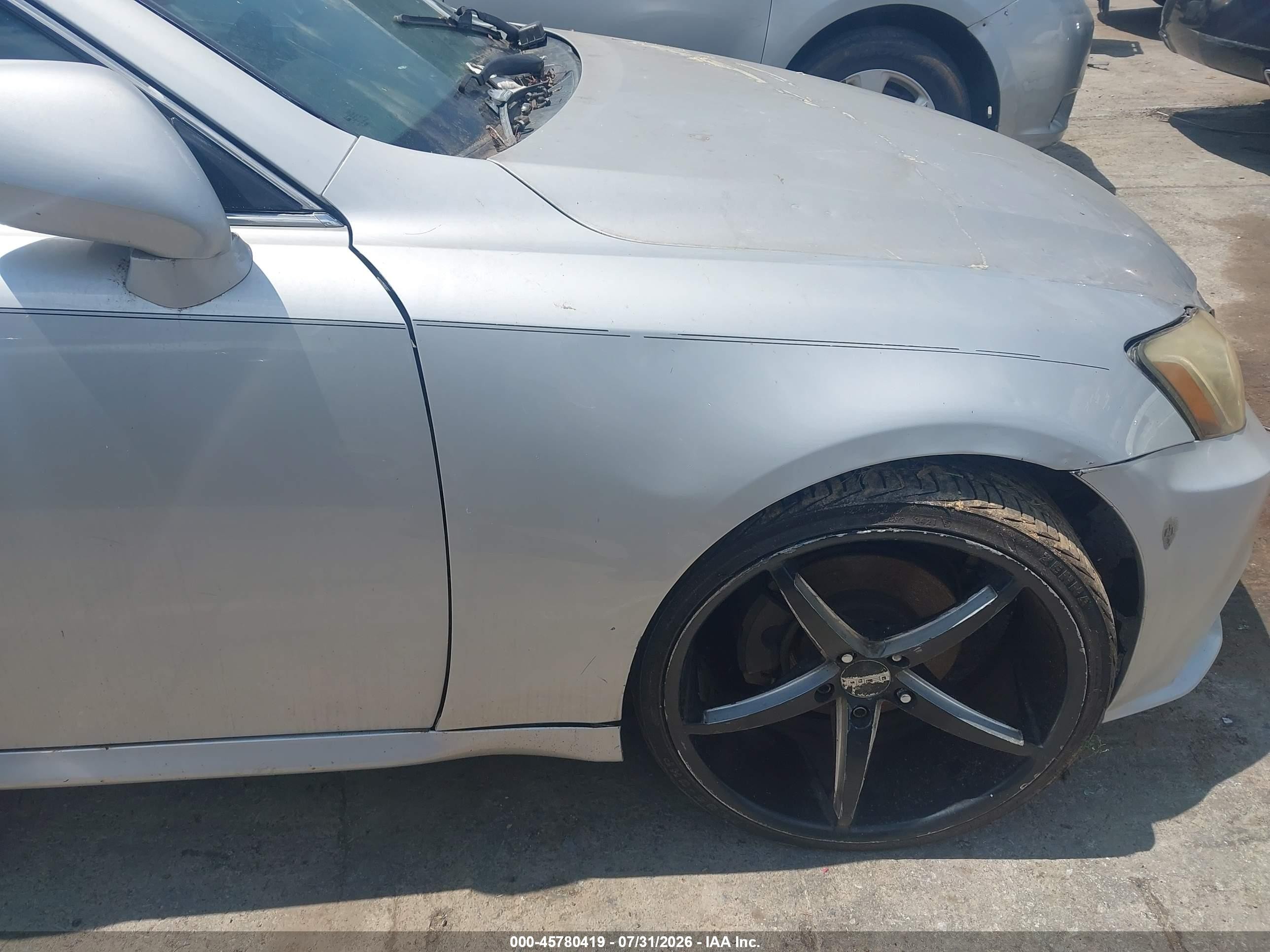 2007 Lexus Is 250   Серебряный vin: JTHBK262672025344
