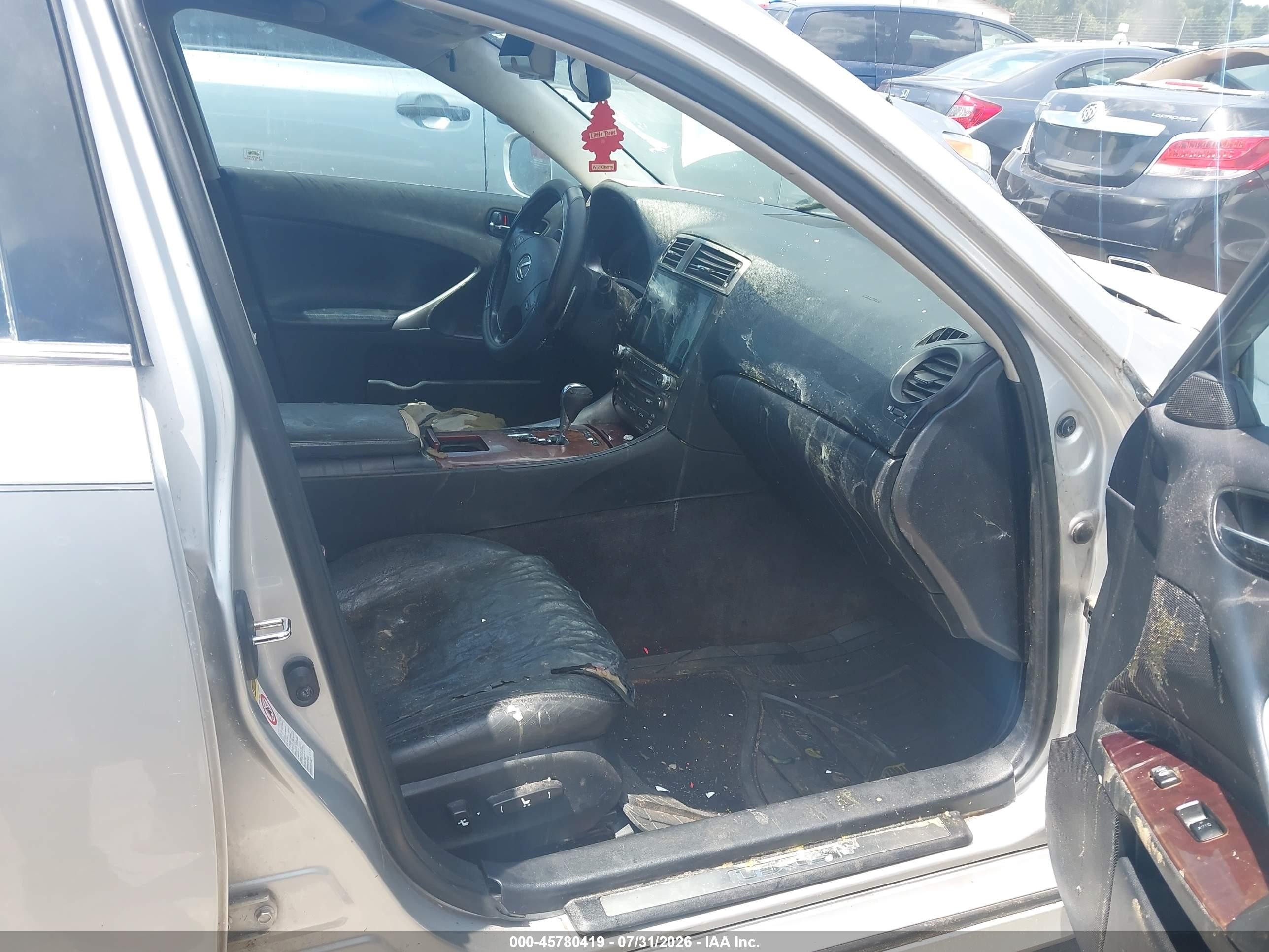 2007 Lexus Is 250   Серебряный vin: JTHBK262672025344
