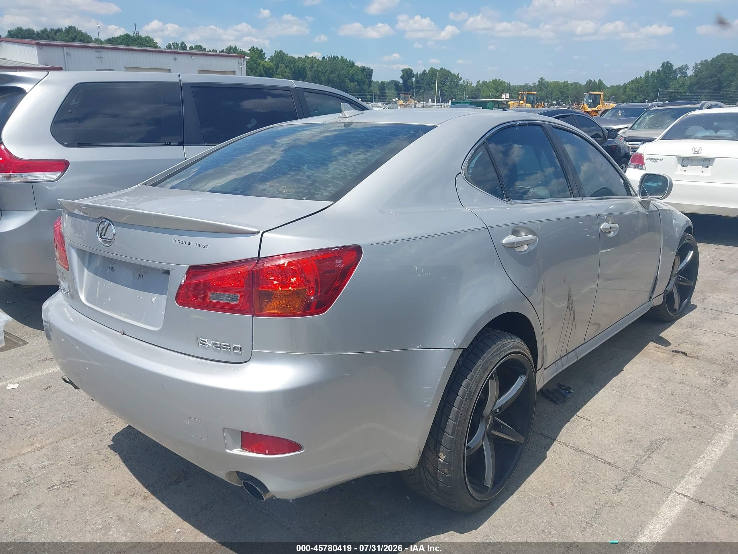 2007 Lexus Is 250   Серебряный vin: JTHBK262672025344
