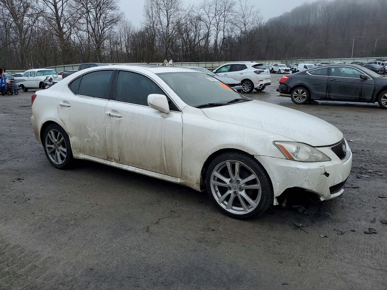 2007 Lexus Is 250 White vin: JTHBK262672031953