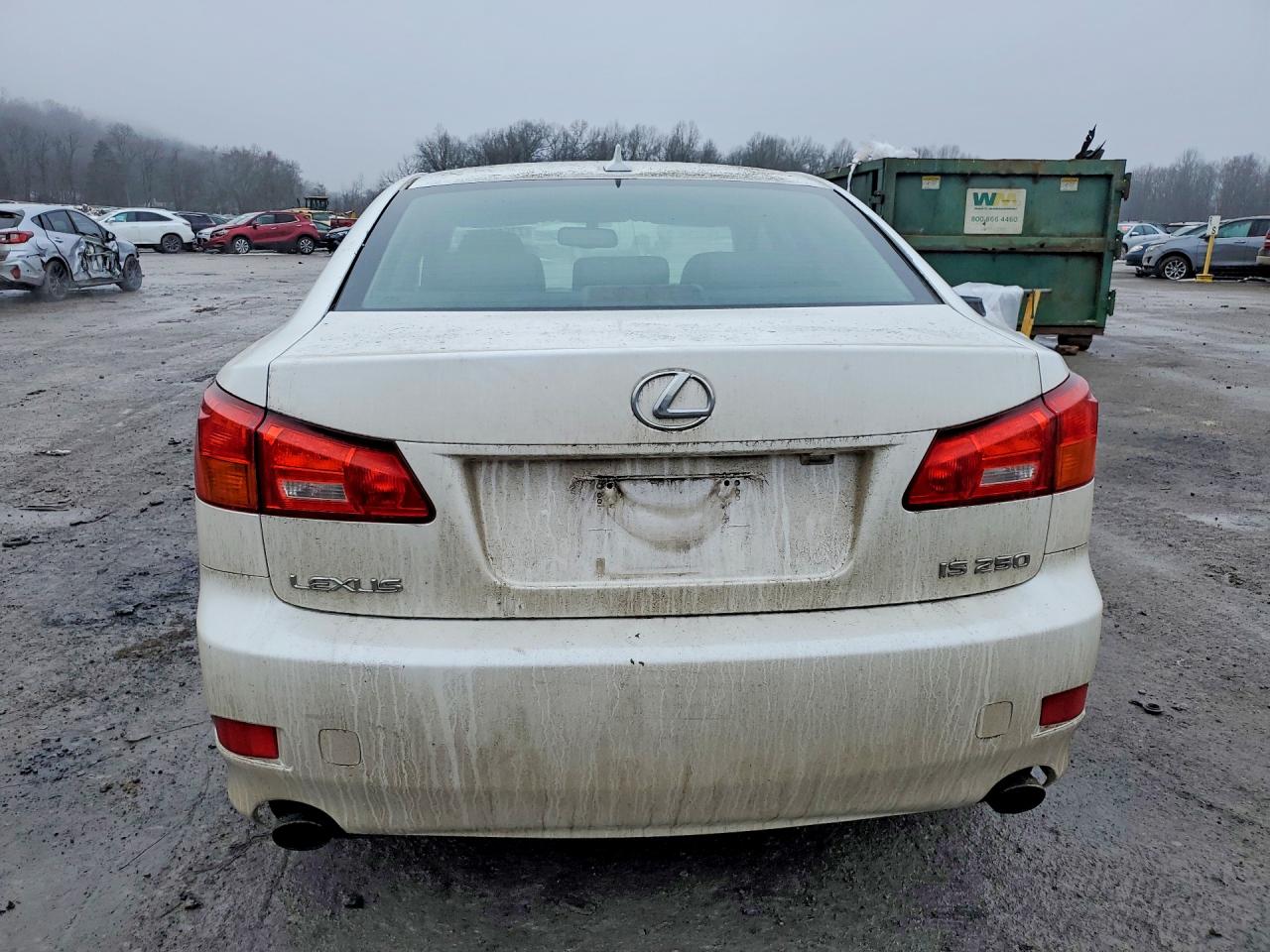 2007 Lexus Is 250 White vin: JTHBK262672031953