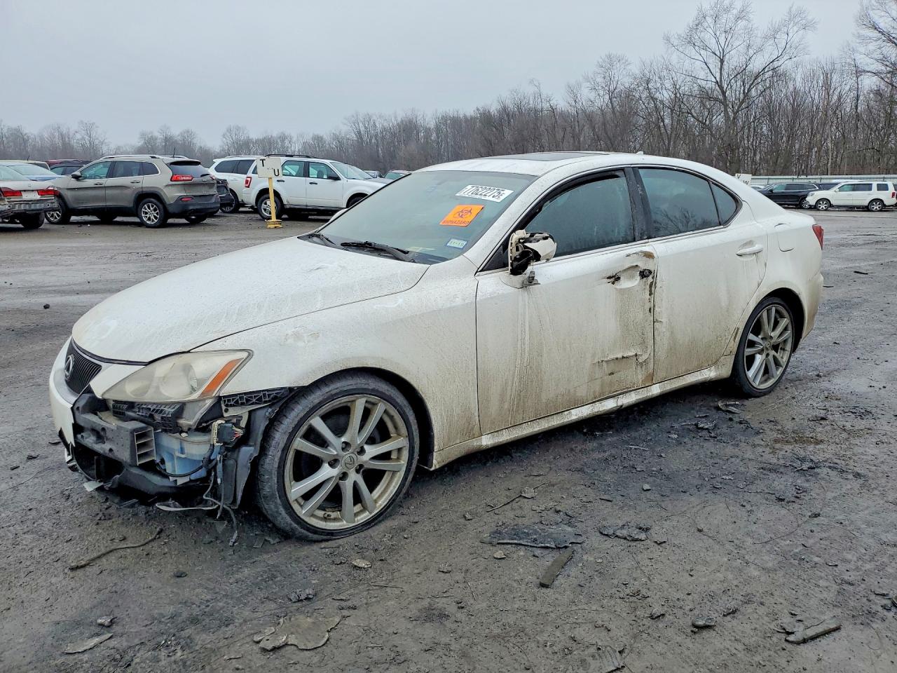 2007 Lexus Is 250 White vin: JTHBK262672031953